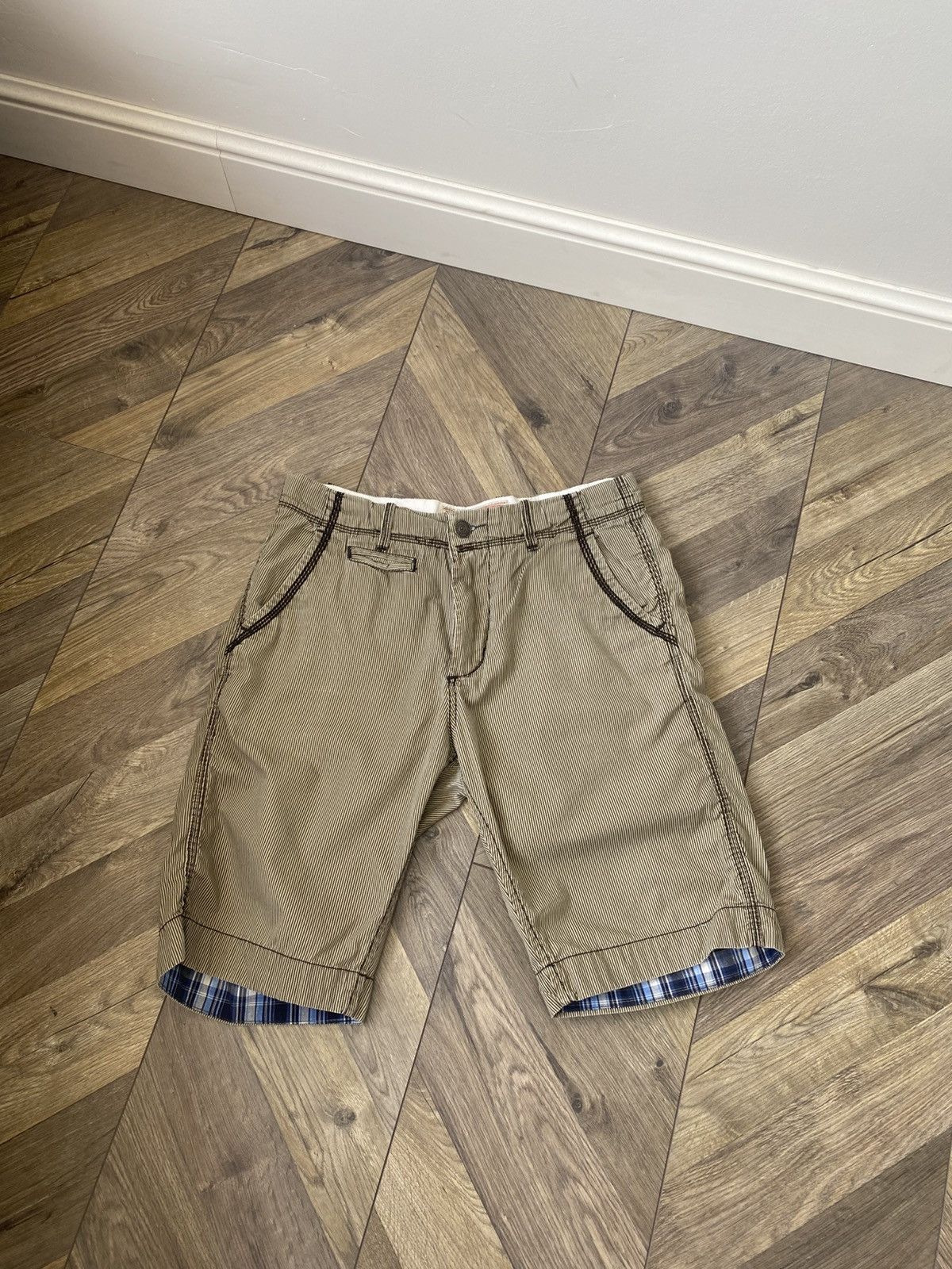 True Religion × Vintage Vintage True Religion Ricky Super T Checkerboard Shorts Size US 32 / EU 48 - 2 Thumbnail