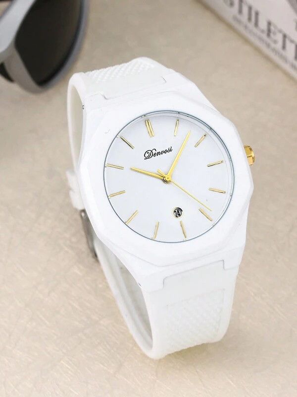 Archival Clothing x Jewelry Modern Watch Athletic Quartz Luxury in White, Men's