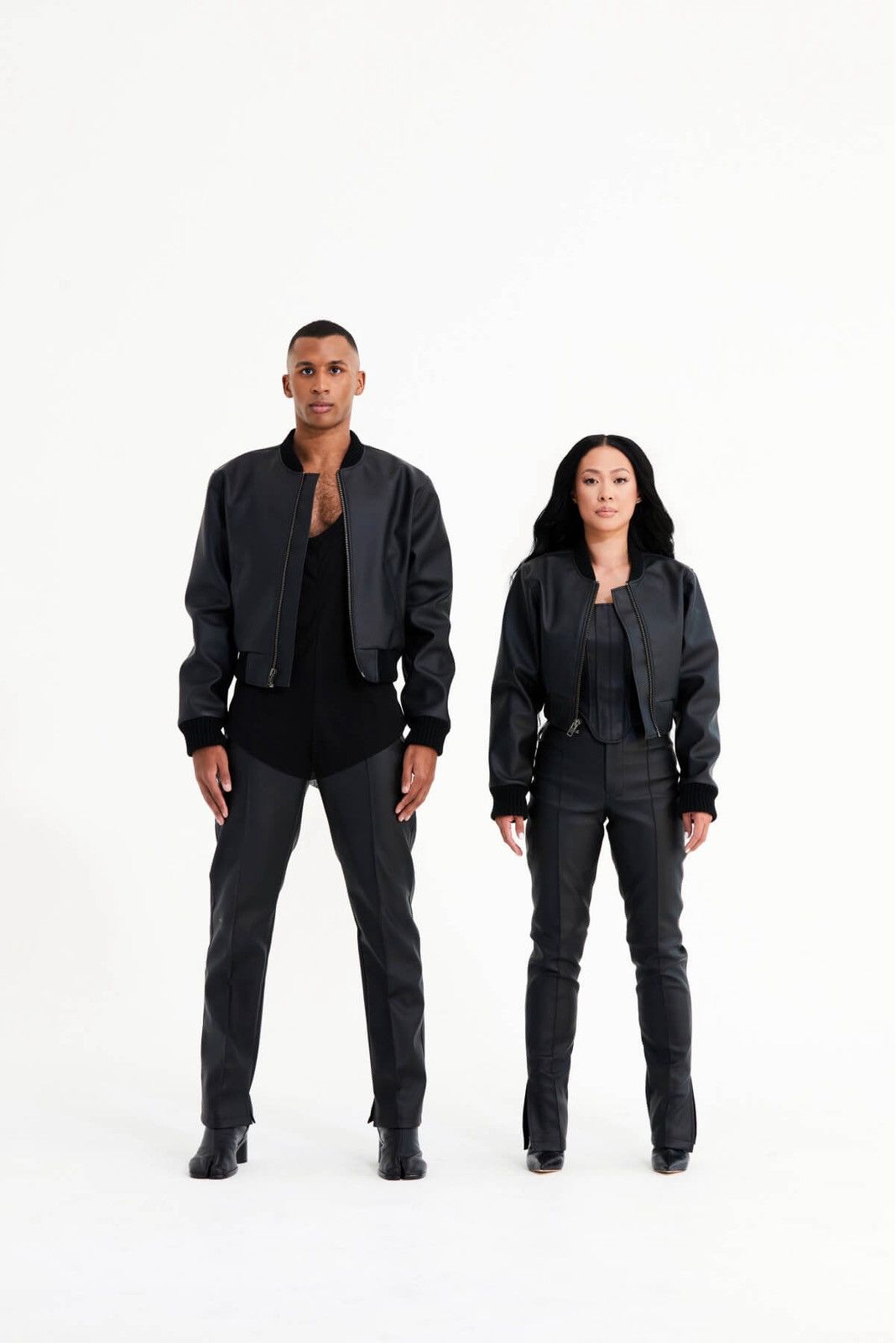 Other Emily Hou Cropped Leather Bomber Size US XL / EU 56 / 4 - 2 Thumbnail