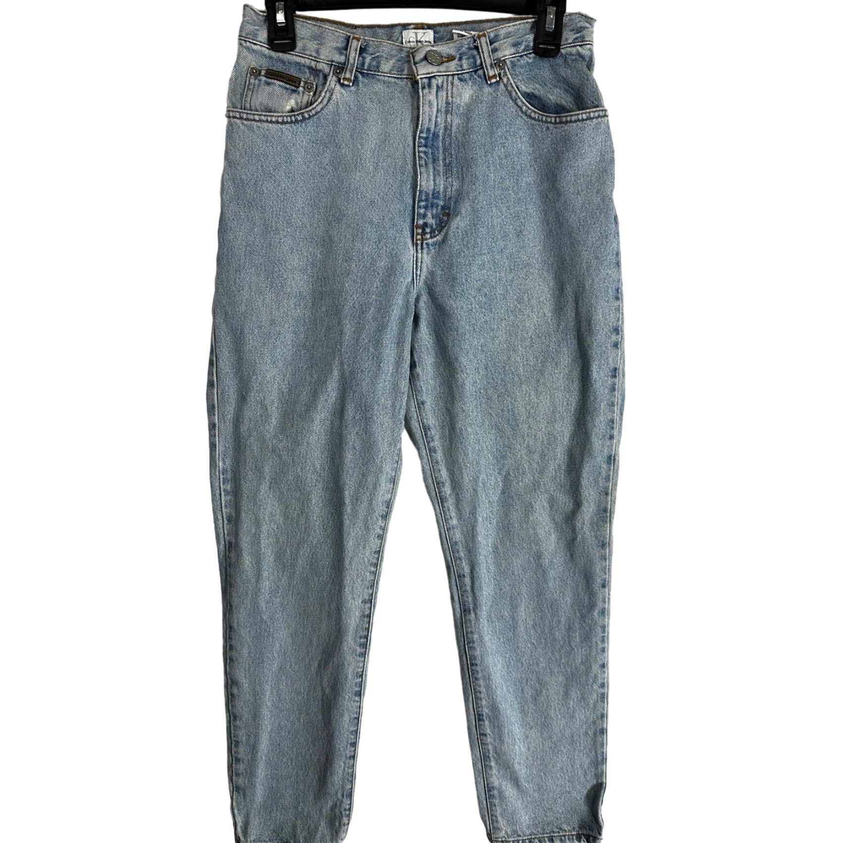 Calvin Klein VINTAGE Calvin Klein Jeans 90s Mom Blue Denim Mid Rise Baggy 27x29 Womens Size 10 Size 32" / US 10 / IT 46 - 2 Thumbnail