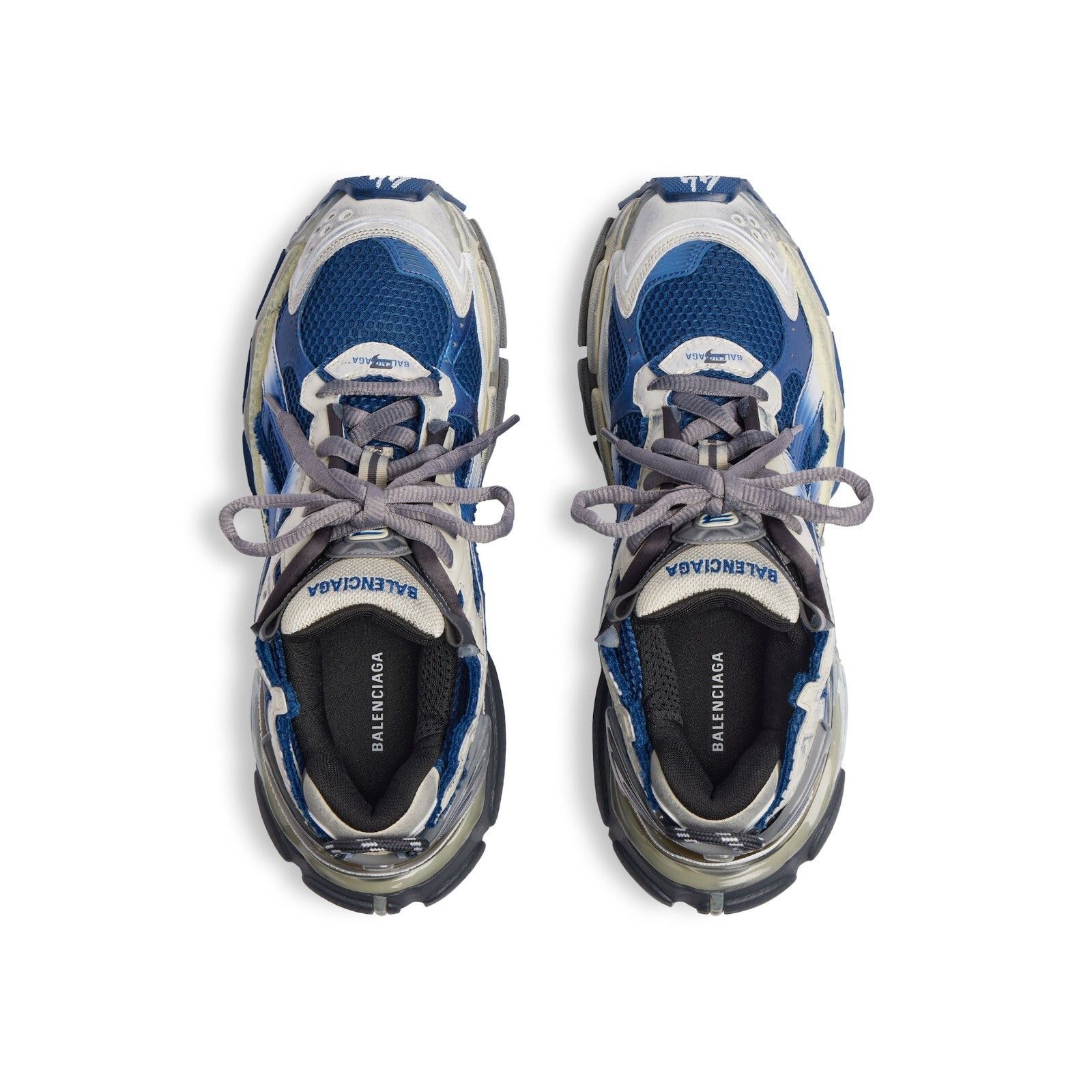 BALENCIAGA Runner Gradient $1190 Men's Beige/Navy/Grey Sneak