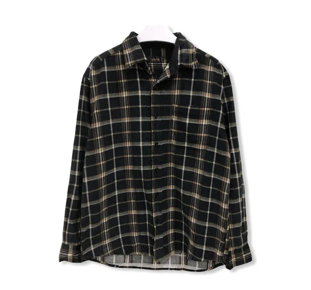 Flannel × Vintage Vintage Adamson Plaid Tartan Flannel Shirt 👕 Size US M / EU 48-50 / 2 - 1 Thumbnail