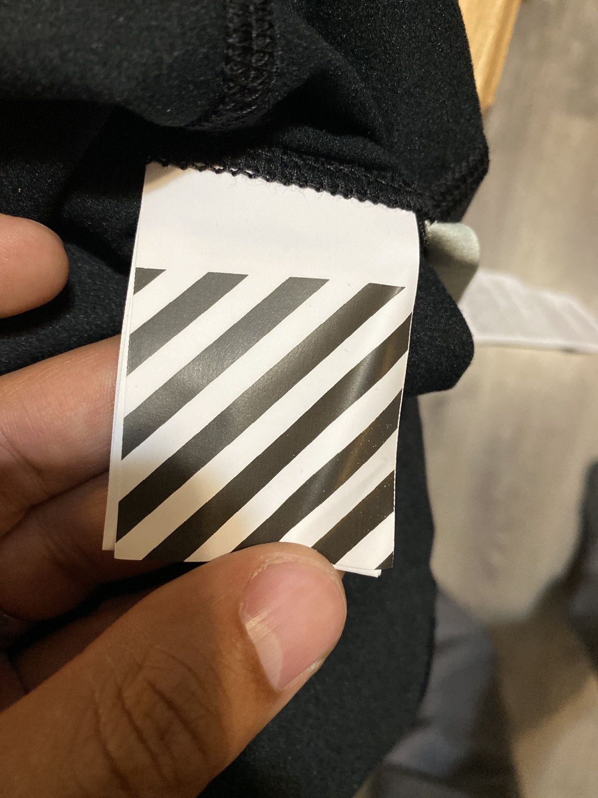 Off-White × Virgil Abloh Off-White Jogging T-Shirt Black Silver/ UO T-Shirt Size US M / EU 48-50 / 2 - 9 Thumbnail