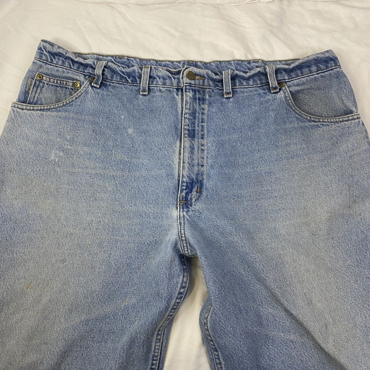 Carhartt Carhartt Denim Jeans Mens Light Wash Sz 44 Frayed Hem GUC Size US 44 / EU 60 - 4 Thumbnail