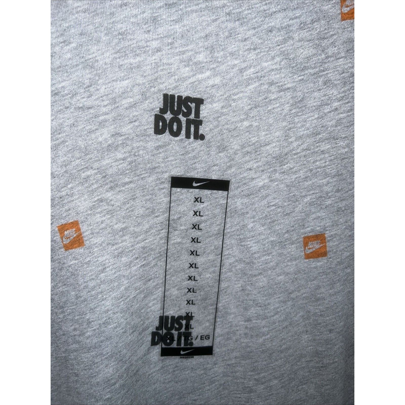 Nike Nike Shirt Graphic Tee Gray 2XL Just Do It Swoosh Orange New Size US XL / EU 56 / 4 - 2 Thumbnail