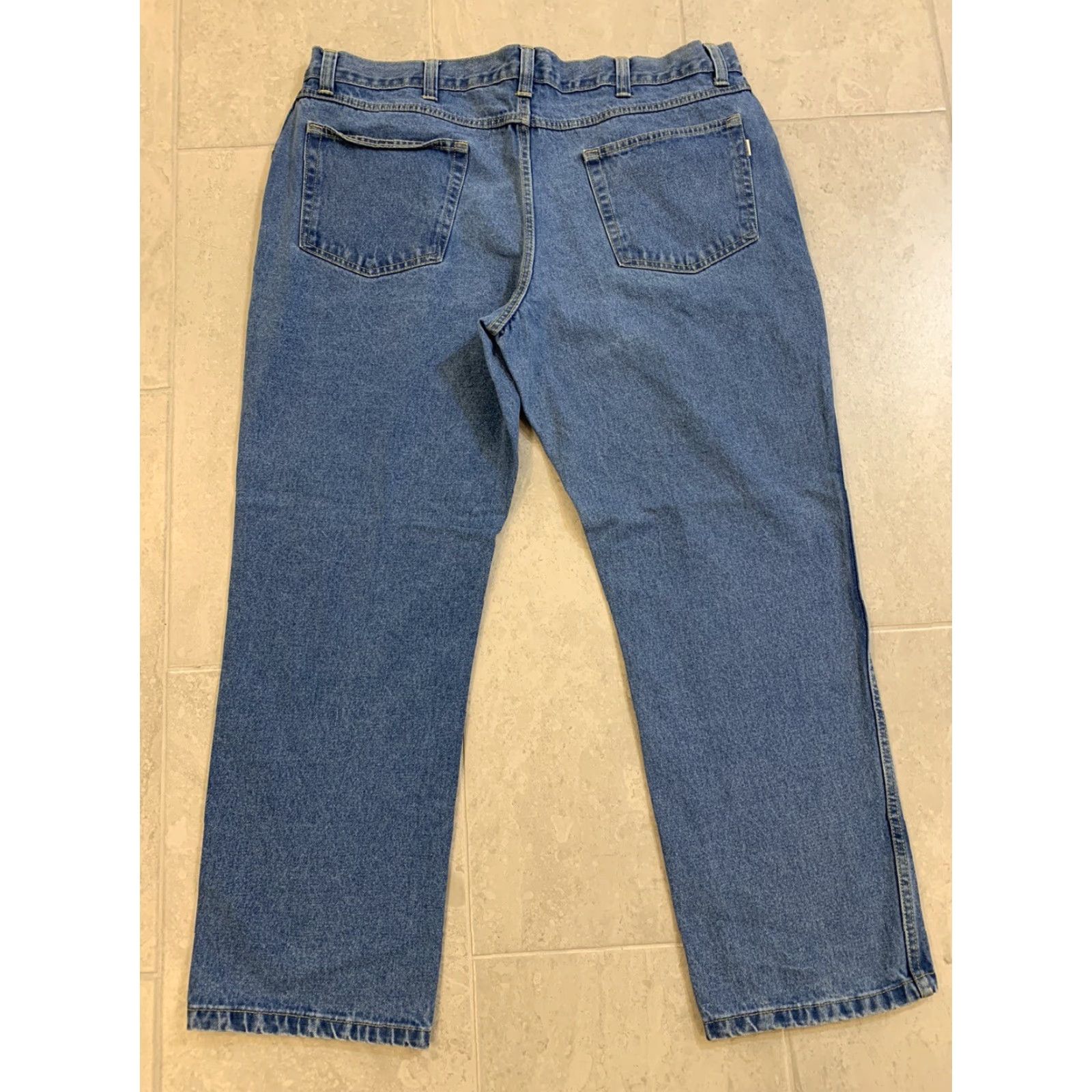 Denime RedHead Jeans Men's 42X32 Denim 100% Cotton Straight Light Wash Blue Jeans 5-Pocket Regular Inseam 32 in Vintage: No Size US 42 / EU 58 - 4 Thumbnail
