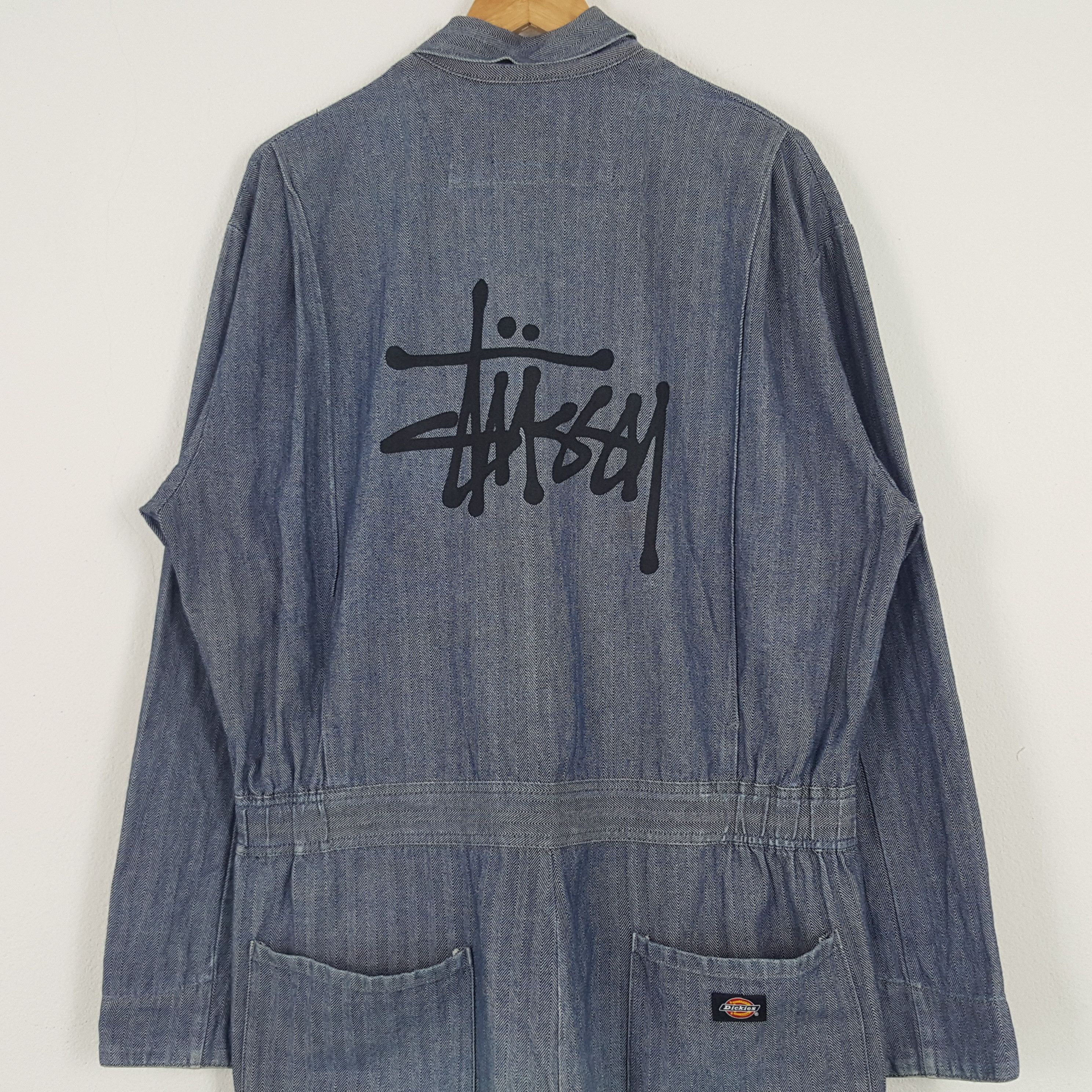 Dickies × Stussy × Vintage Vintage Dickies X Stussy American Custom Art Coverall Jacket Size US L / EU 52-54 / 3 - 2 Thumbnail