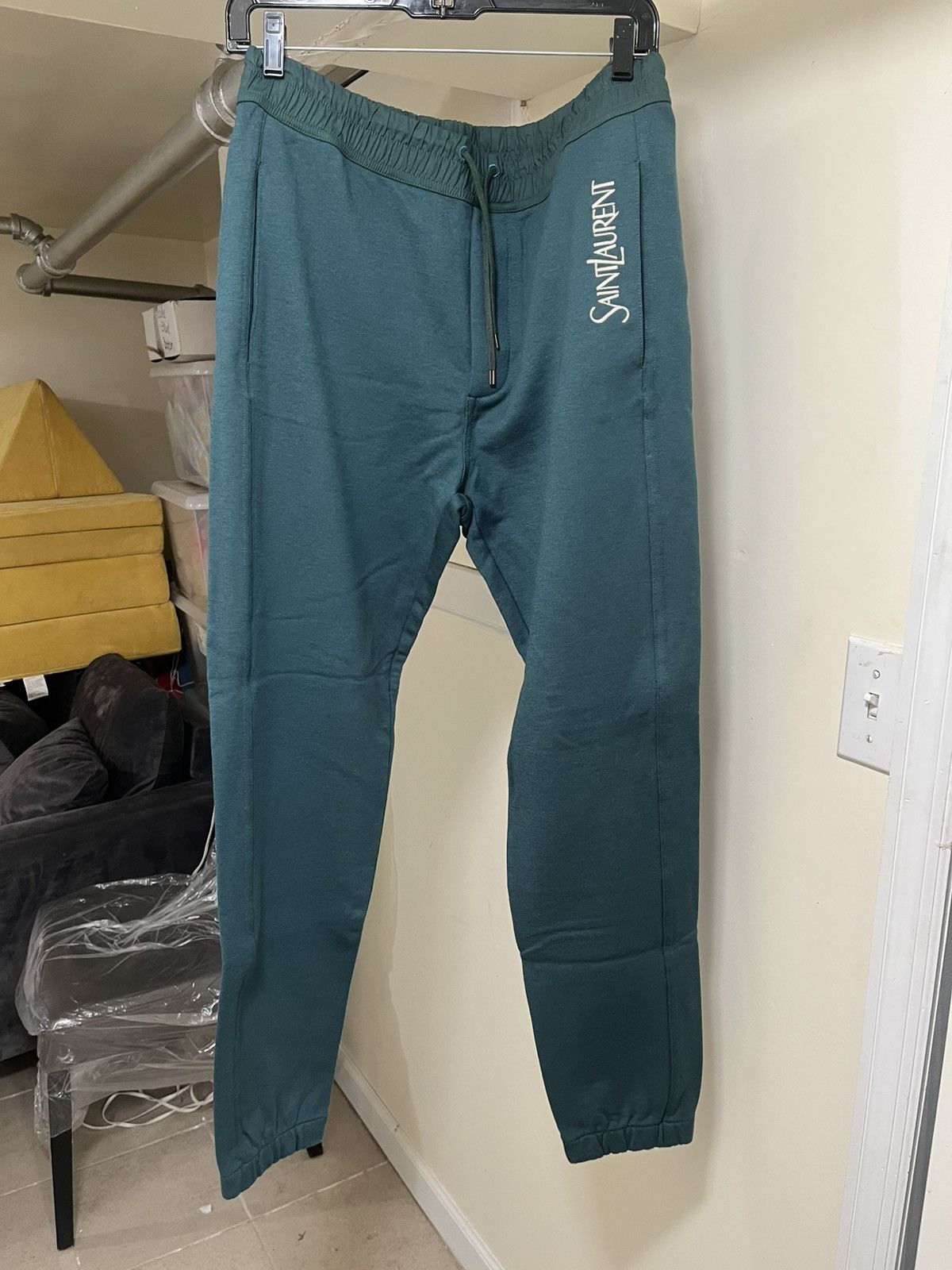 Saint Laurent Paris Saint Laurent Cassandra Terry Sweatpants Sz L Size US 34 / EU 50 - 1 Thumbnail