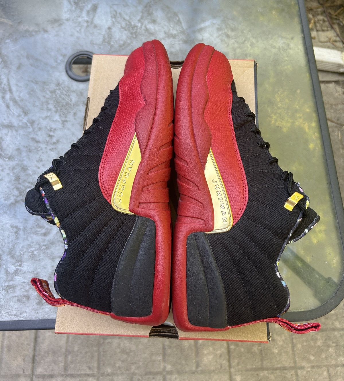 Jordan Brand Air Jordan 12 Retro Low Super Bowl Bred Size US 13 / EU 46 - 5 Thumbnail