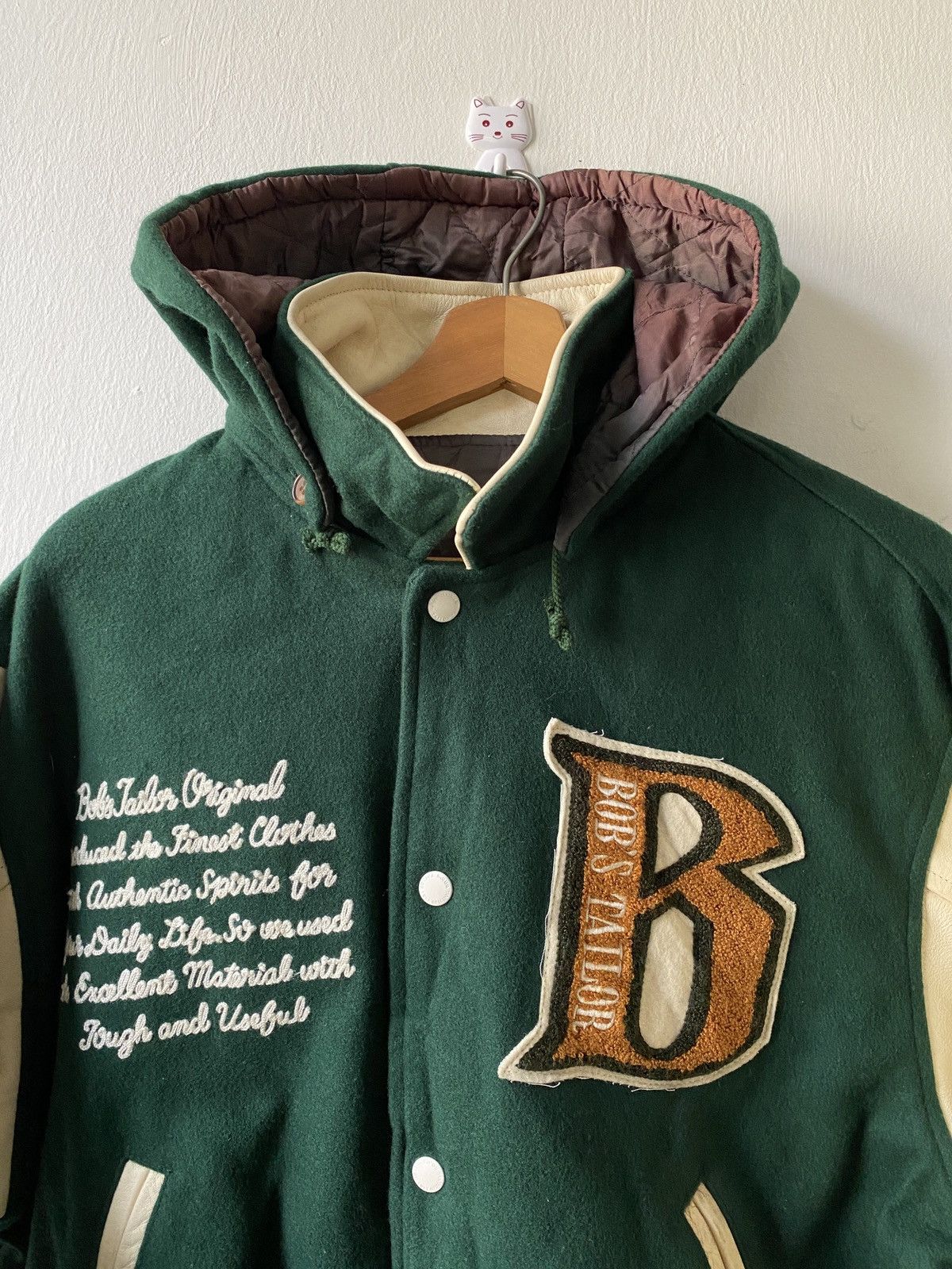 Vintage Vintage East Boy Bobs Taylor Hoodie Varsity Jacket Size US L / EU 52-54 / 3 - 5 Thumbnail