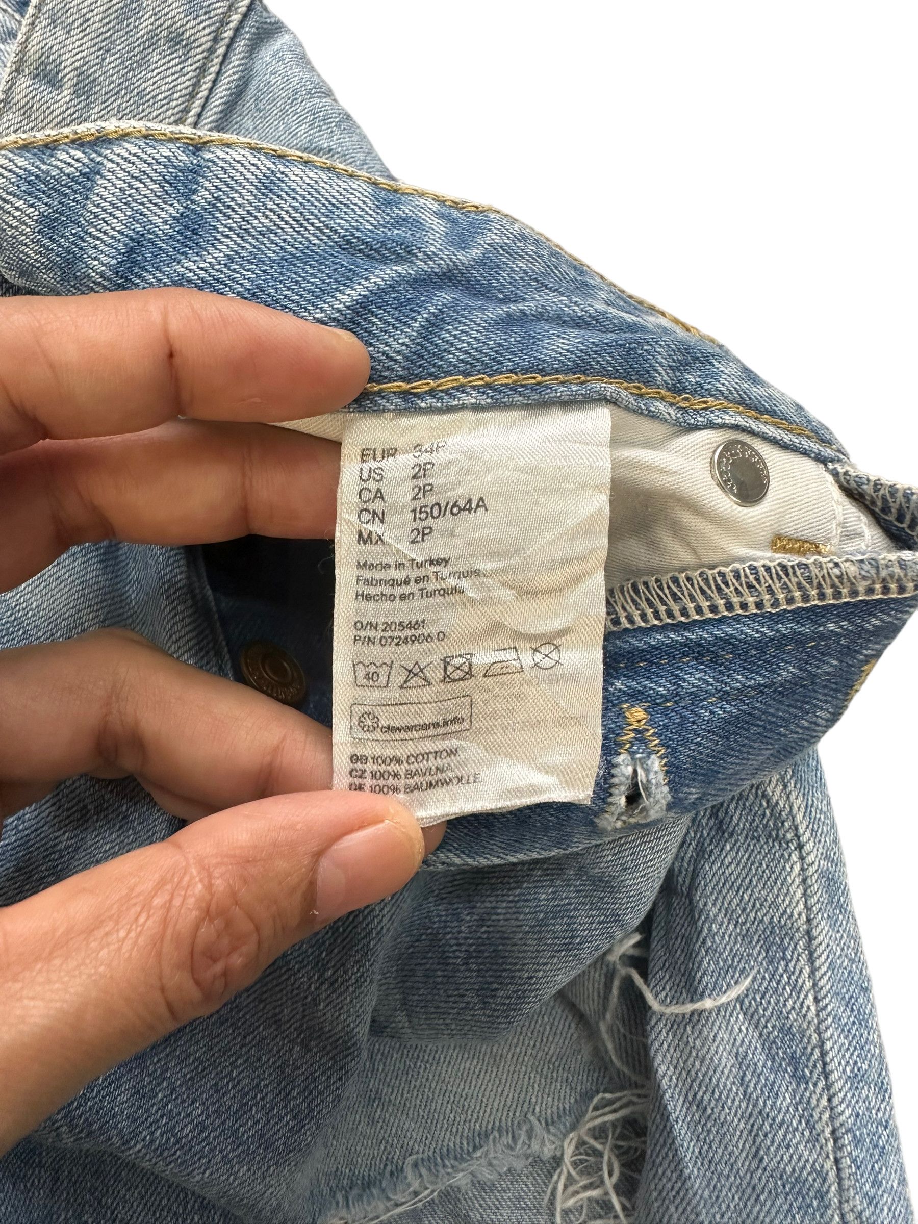 Japanese Brand TRASHED🔥 &DENIM DISTRESSED DENIM PANT SKINNY FIT #7927-190 Size US 27 - 7 Thumbnail