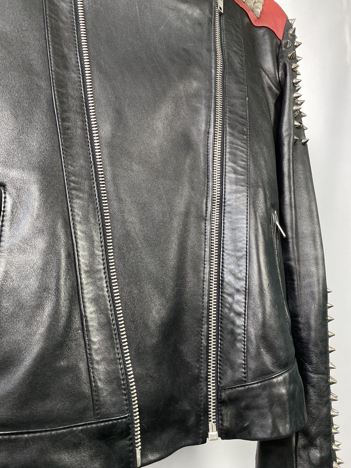 Designer Rare 💣 Serge Pariente Punk Rock Biker Men's Leather Jacket Size US M / EU 48-50 / 2 - 5 Thumbnail