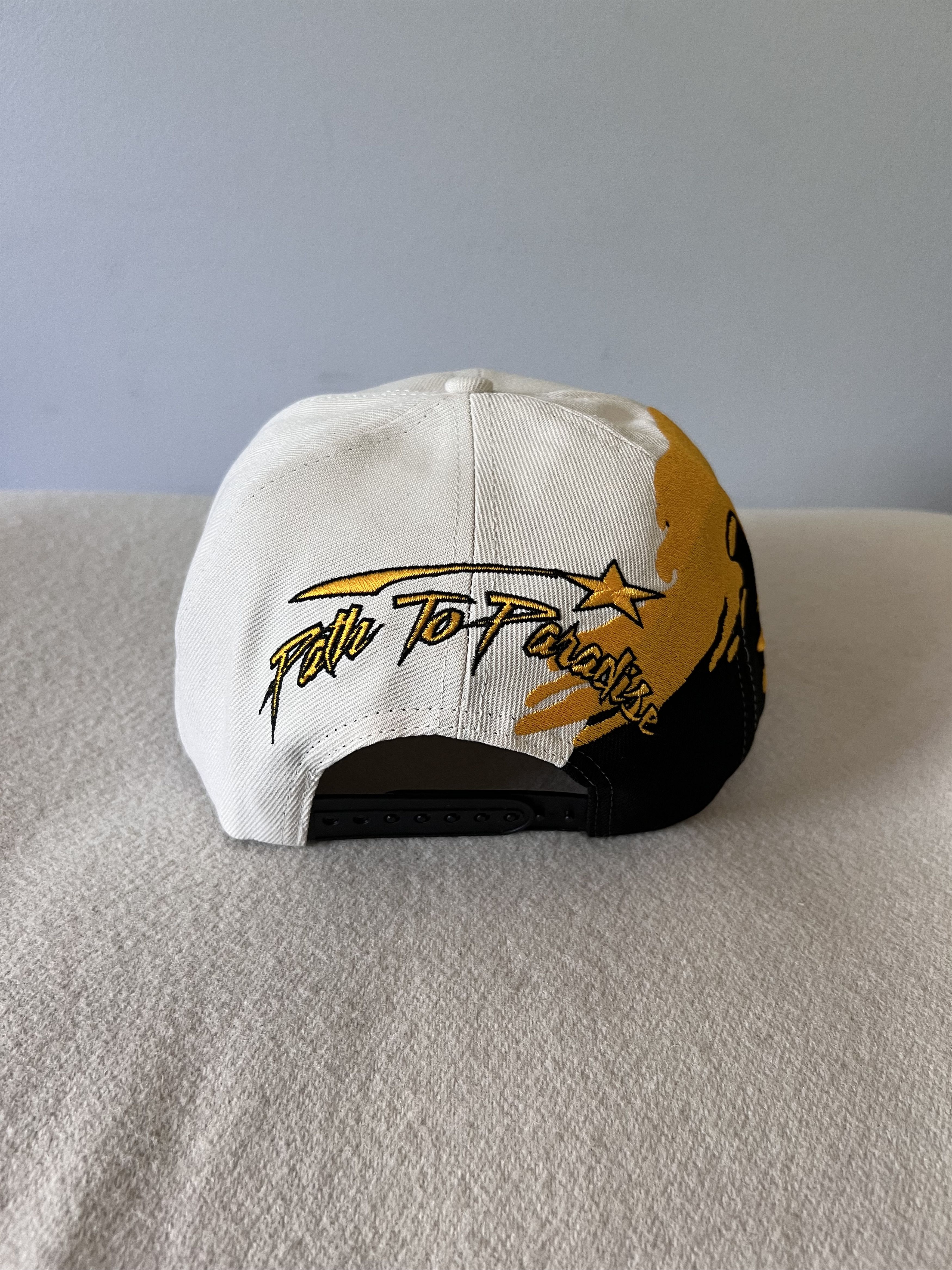 HELLSTAR Hellstar Paintbrush Snapback Hat in Black Yellow White Size ONE SIZE - 4 Thumbnail