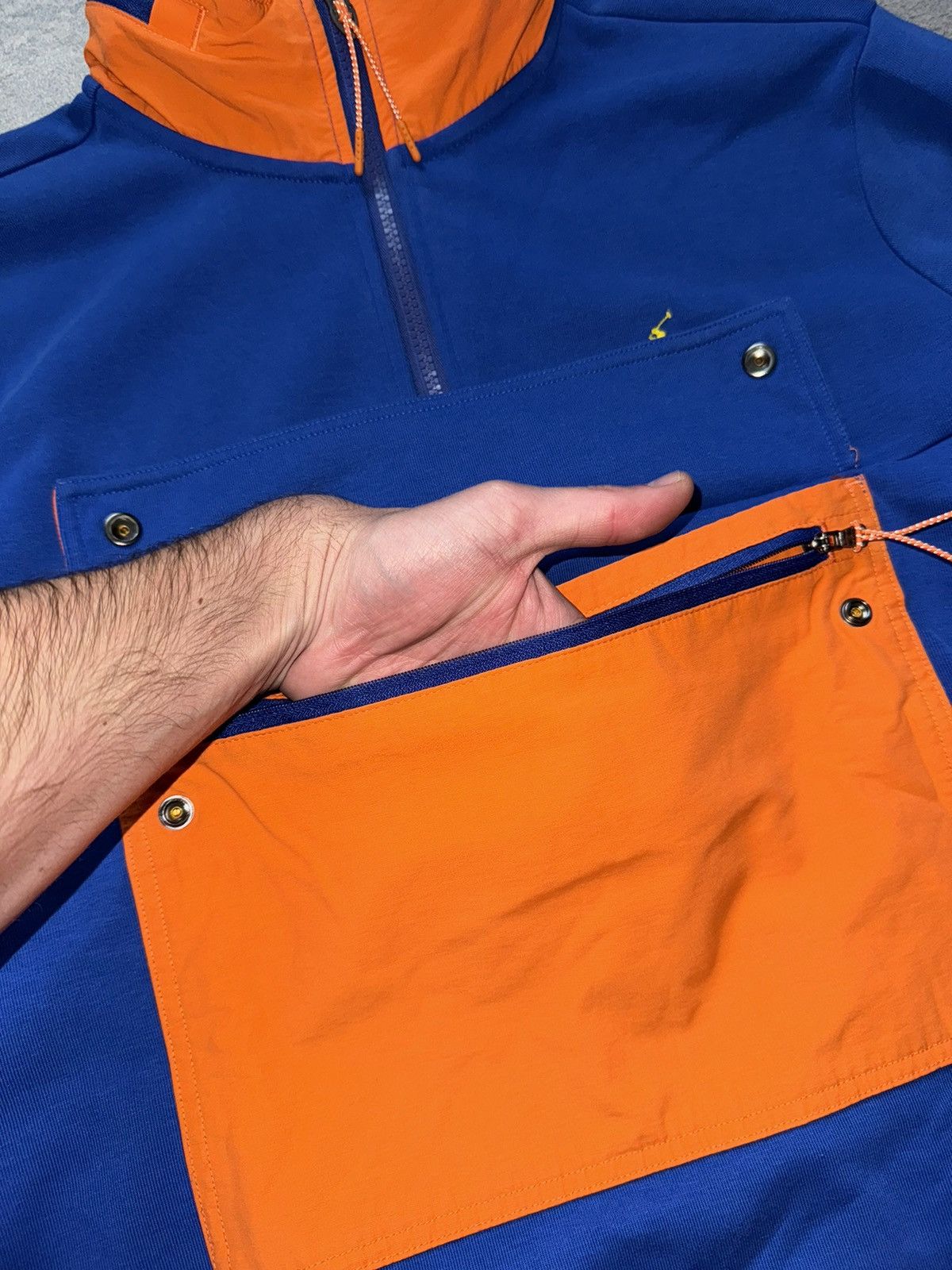 Polo Ralph Lauren × Vintage Polo Ralph Lauren hybrid 1/4 zip sweatshirt hoodie pullover Size US S / EU 44-46 / 1 - 14 Thumbnail