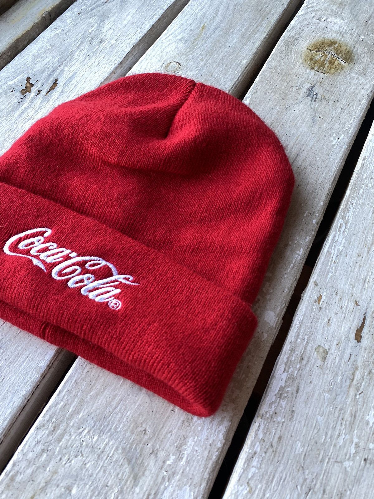 Coca Cola × Vintage COCA COLA CLASSIC LOGO VINTAGE BEANIE HAT Size ONE SIZE - 3 Thumbnail