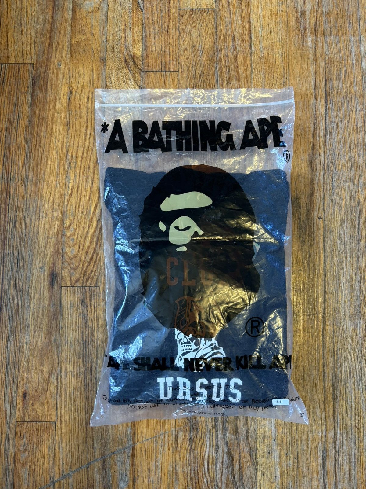 image of Bape A Bathing Ape Club Ursus Hoodie in Black, Men's (Size Medium)