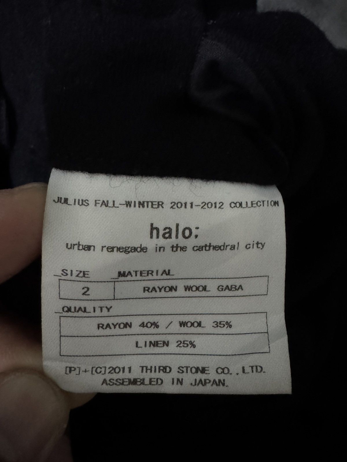 Julius JULIUS FALL-WINTER 2011-2012 Asymmetric Drawstring Jacket Size US M / EU 48-50 / 2 - 17 Thumbnail
