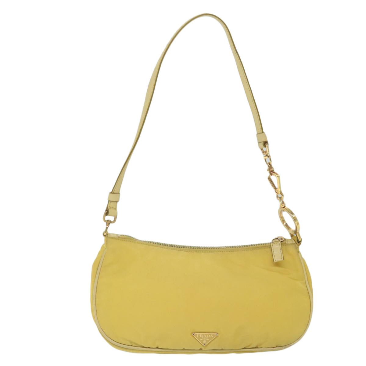 Prada Tessuto Yellow Synthetic Shoulder Bag (Pre-Owned) Size ONE SIZE - 1 Thumbnail