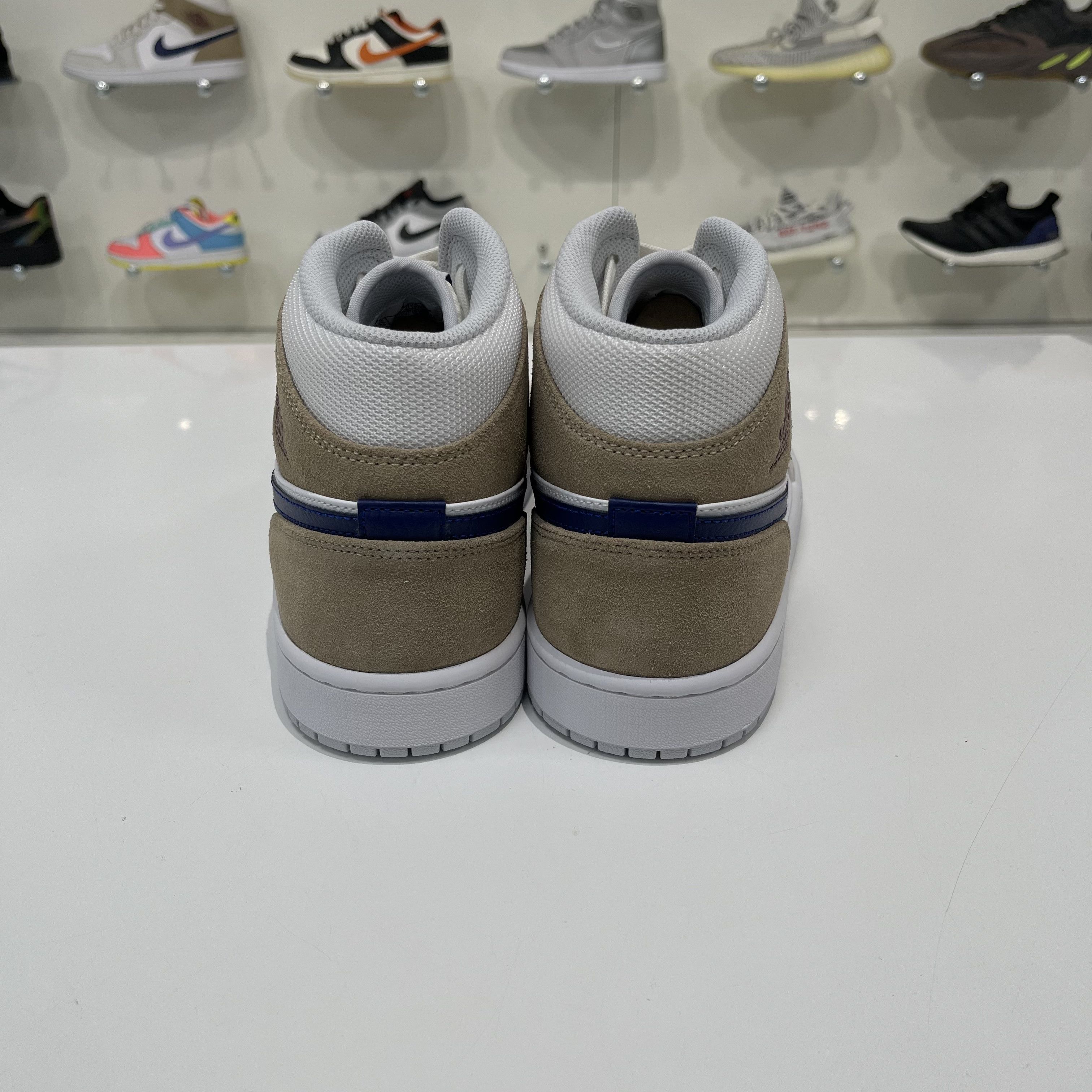 Nike Air Jordan 1 Mid Tan Suede Size US 11.5 / EU 44-45 - 3 Thumbnail