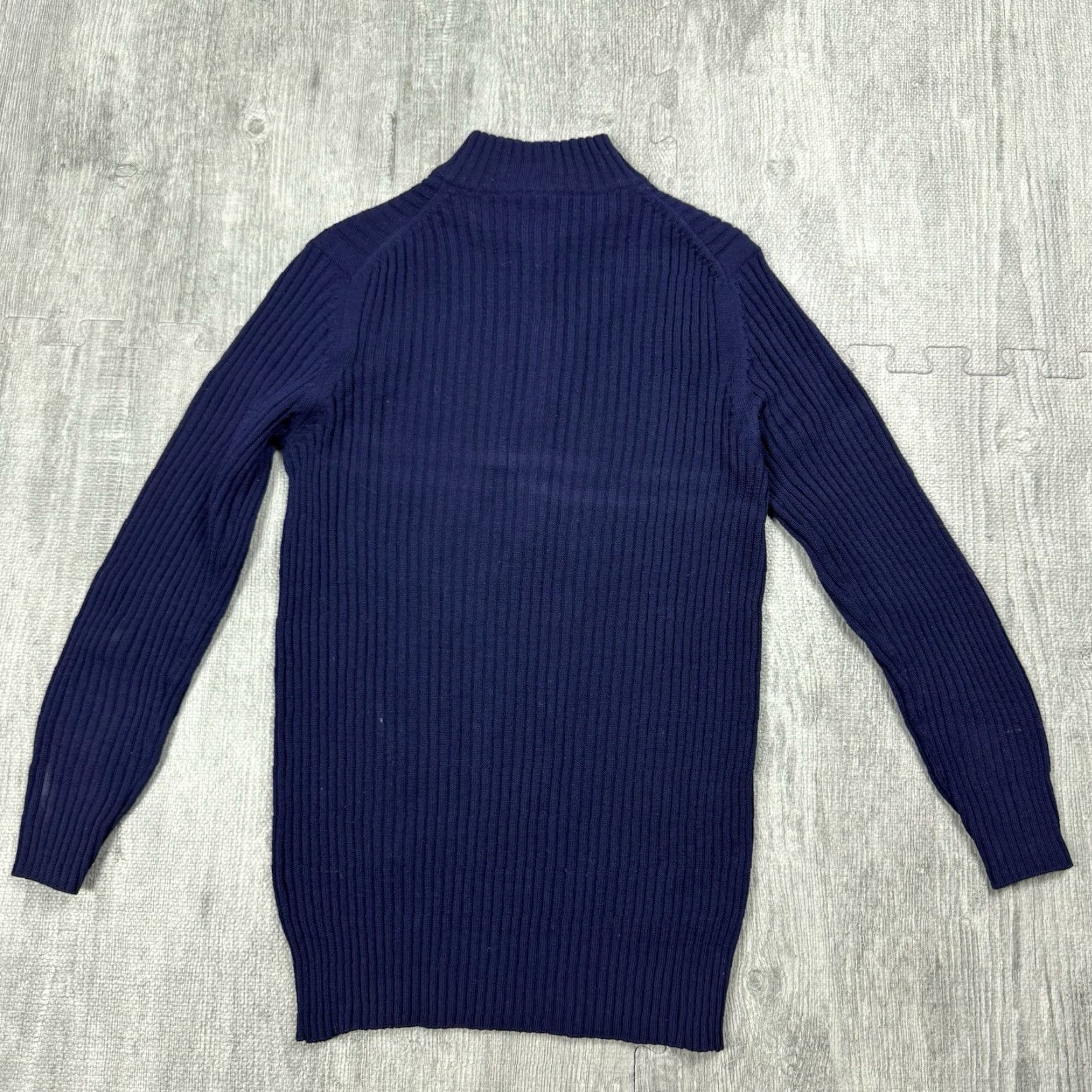 Vintage VINTAGE 60s 70s Women's Wool Knit Sweater Mod/GoGo Style Small Blue 100% Wool Pullover Size S / US 4 / IT 40 - 7 Thumbnail