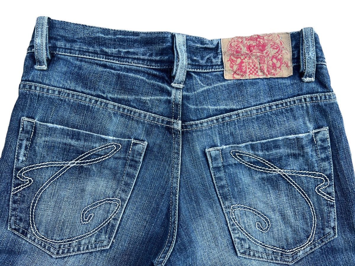 Japanese Brand Casva Distressed Straight Cut Thrash Denim Jeans 31x30 Size US 30 / EU 46 - 7 Thumbnail