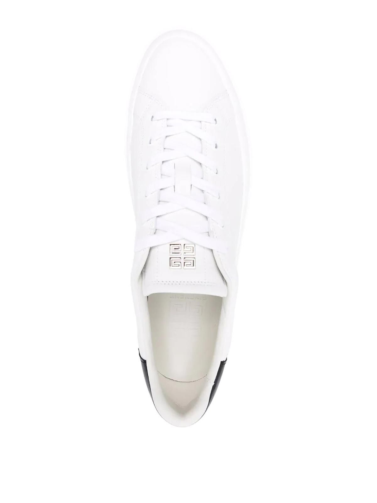 Givenchy o1w1db10925 City Sport Lace-Up Sneakers in White/Black Size US 6 / EU 39 - 4 Thumbnail