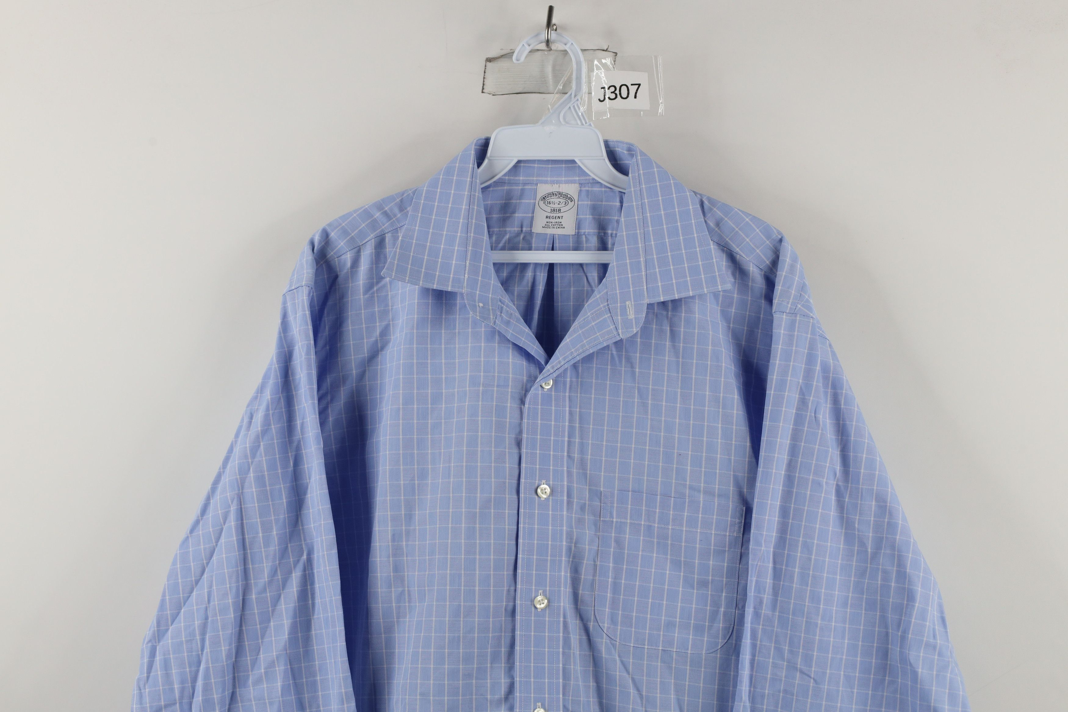 Brooks Brothers × Vintage Vintage 90s Brooks Brothers Regent Button Shirt Plaid Size US M / EU 48-50 / 2 - 2 Thumbnail
