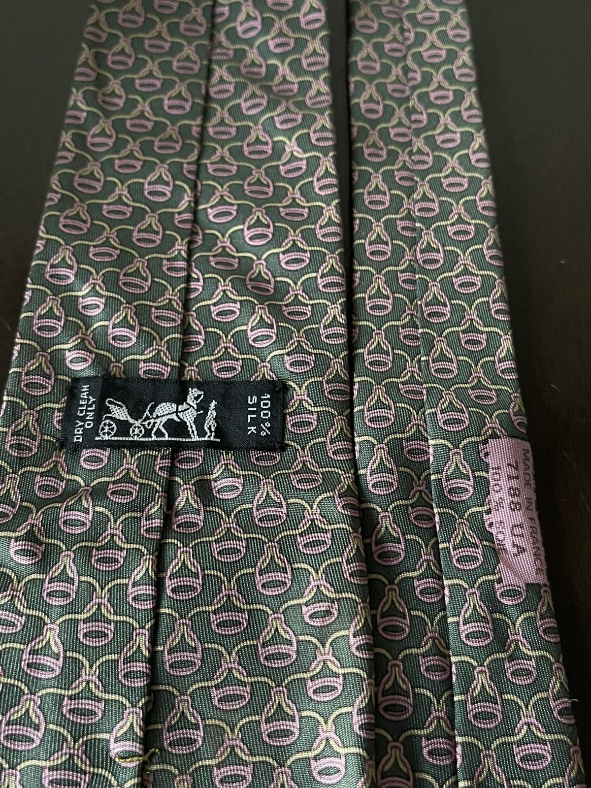 Hermes Hermes 7188 UA Silk Tie Size ONE SIZE - 3 Thumbnail