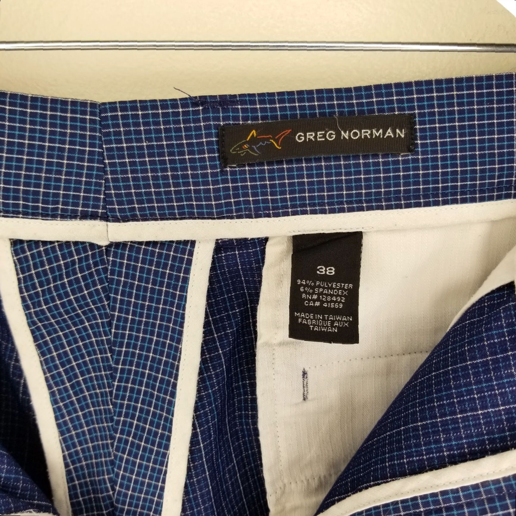 Vintage Greg Norman Mens Blue Lightweight Polyester Golf Shorts Size 38 Size US 38 / EU 54 - 4 Thumbnail