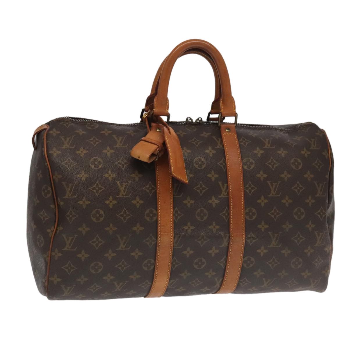 Louis Vuitton Keepall 45 Brown Canvas Travel Bag (Pre-Owned) Size ONE SIZE - 1 Thumbnail