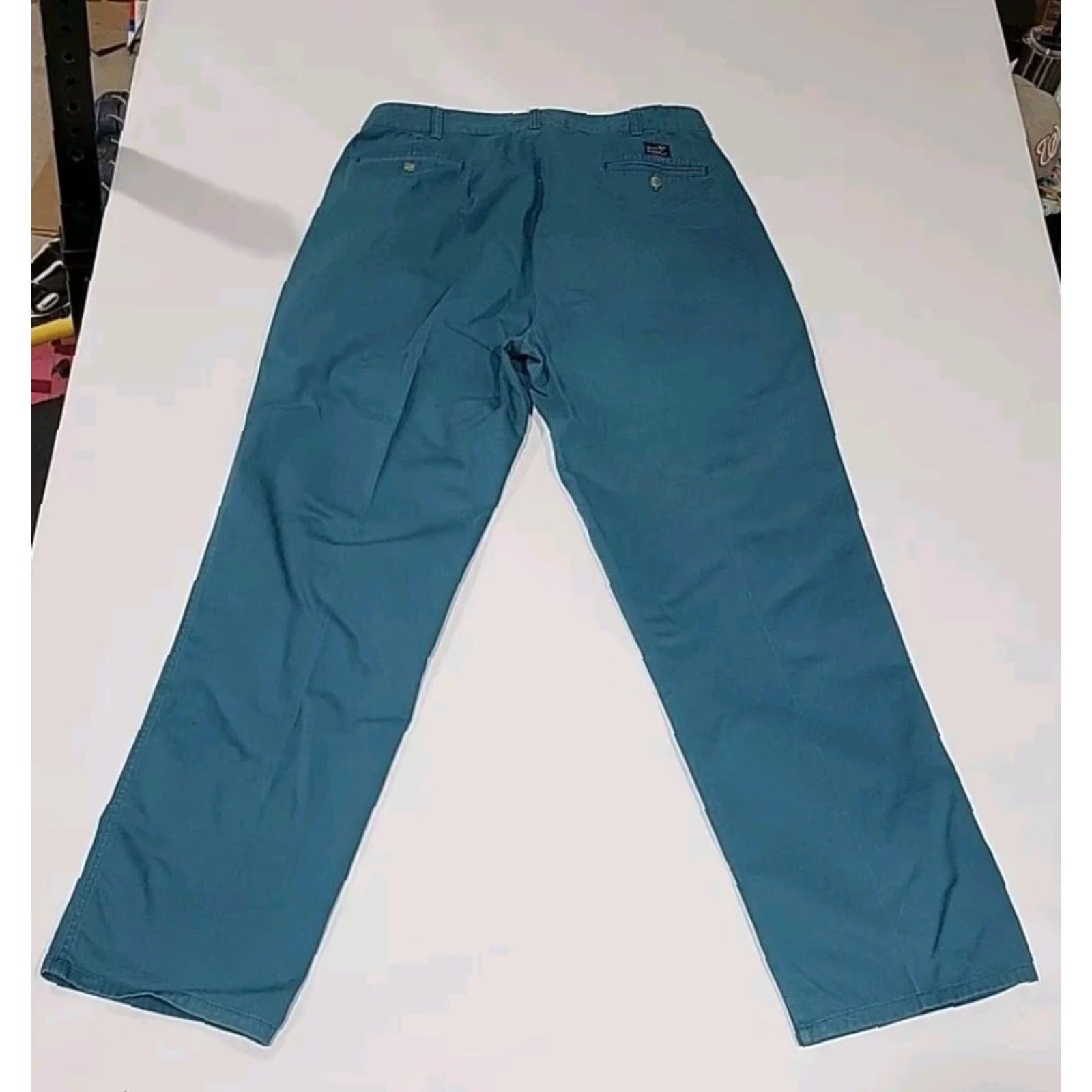 Vintage VINTAGE Ducks Unlimited Chino Pants Mens Pleated 38" x 32" Green Cotton EUC Size US 38 / EU 54 - 7 Thumbnail