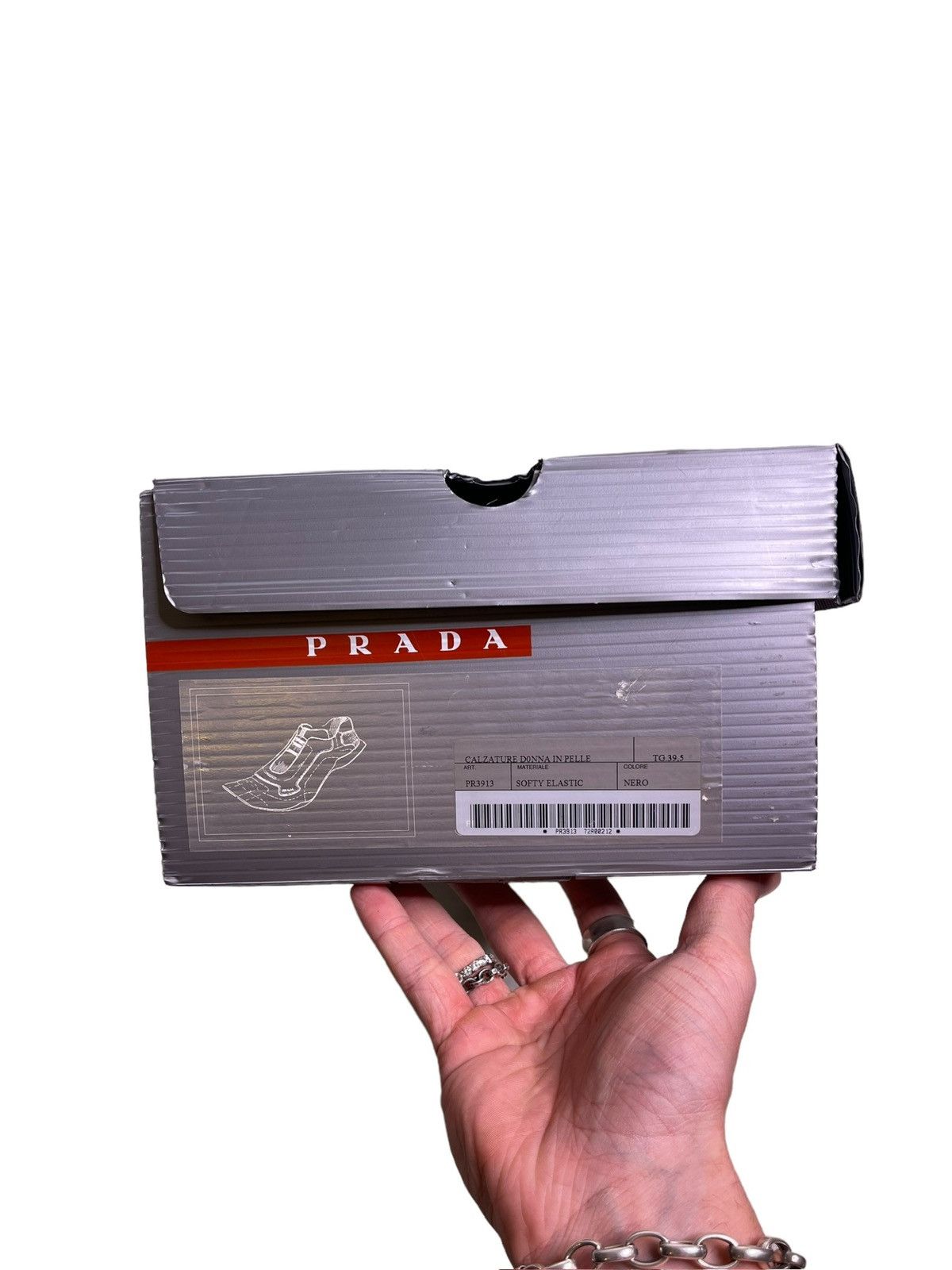 Prada × Vintage Vintage Prada square toe sneakers Size US 8.5 / IT 38.5 - 12 Thumbnail