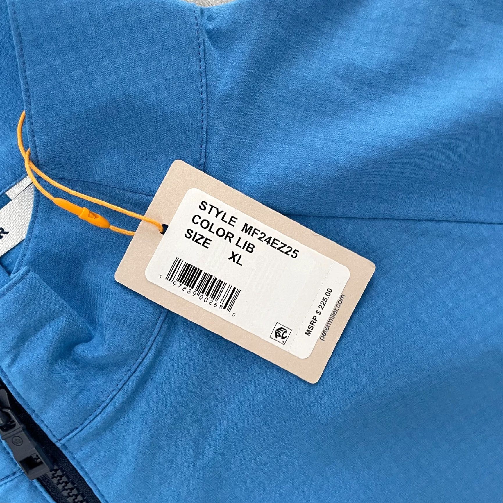 Peter Millar Peter Millar Jacket Adult XL Blue Full Zip Crown Sport Winter Wind Gust Mens NEW Size US XL / EU 56 / 4 - 6 Thumbnail