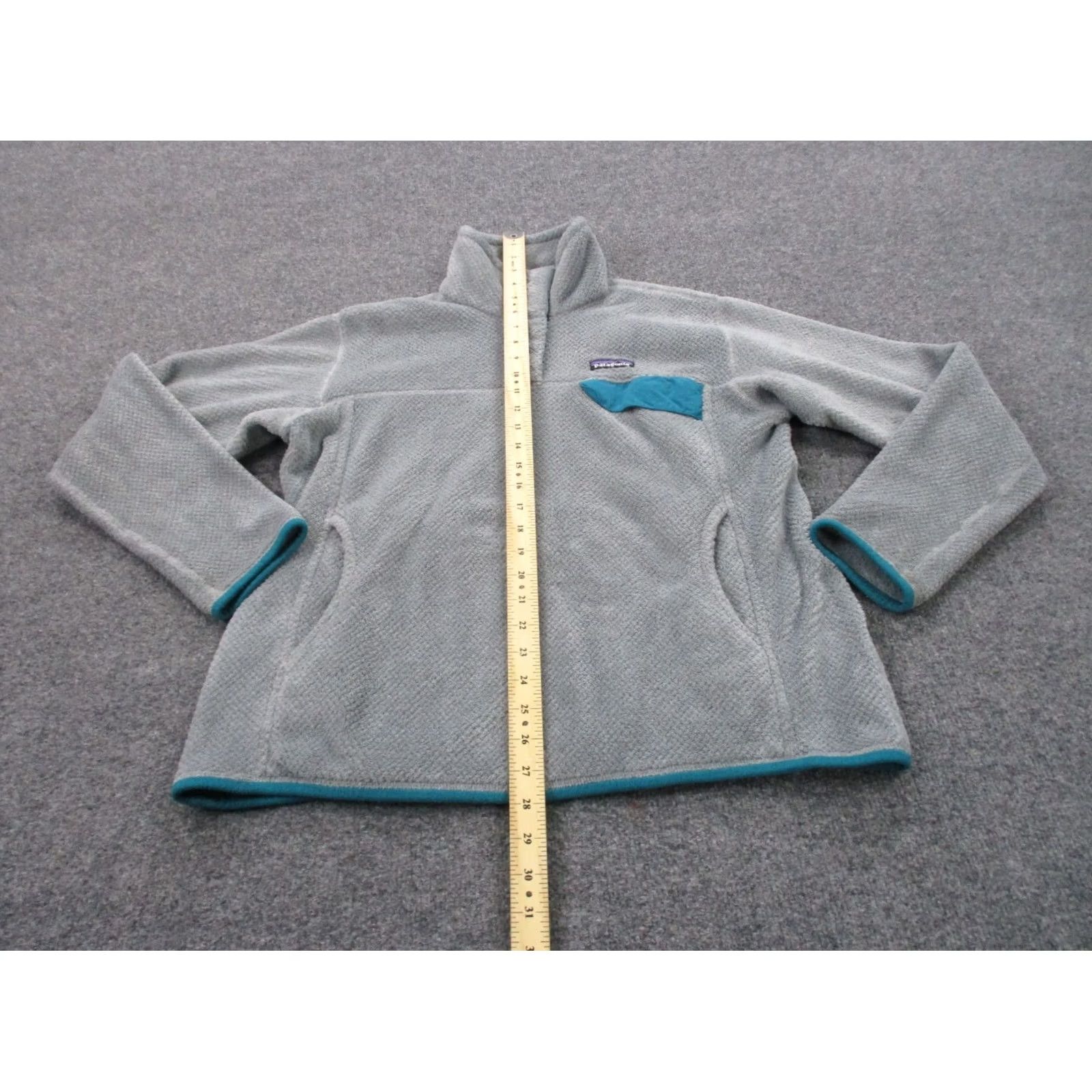 Patagonia Patagonia Jacket Women L Gray Snap Fleece Outdoor Casual Windproof Pockets 25442 Size L / US 10 / IT 46 - 3 Thumbnail