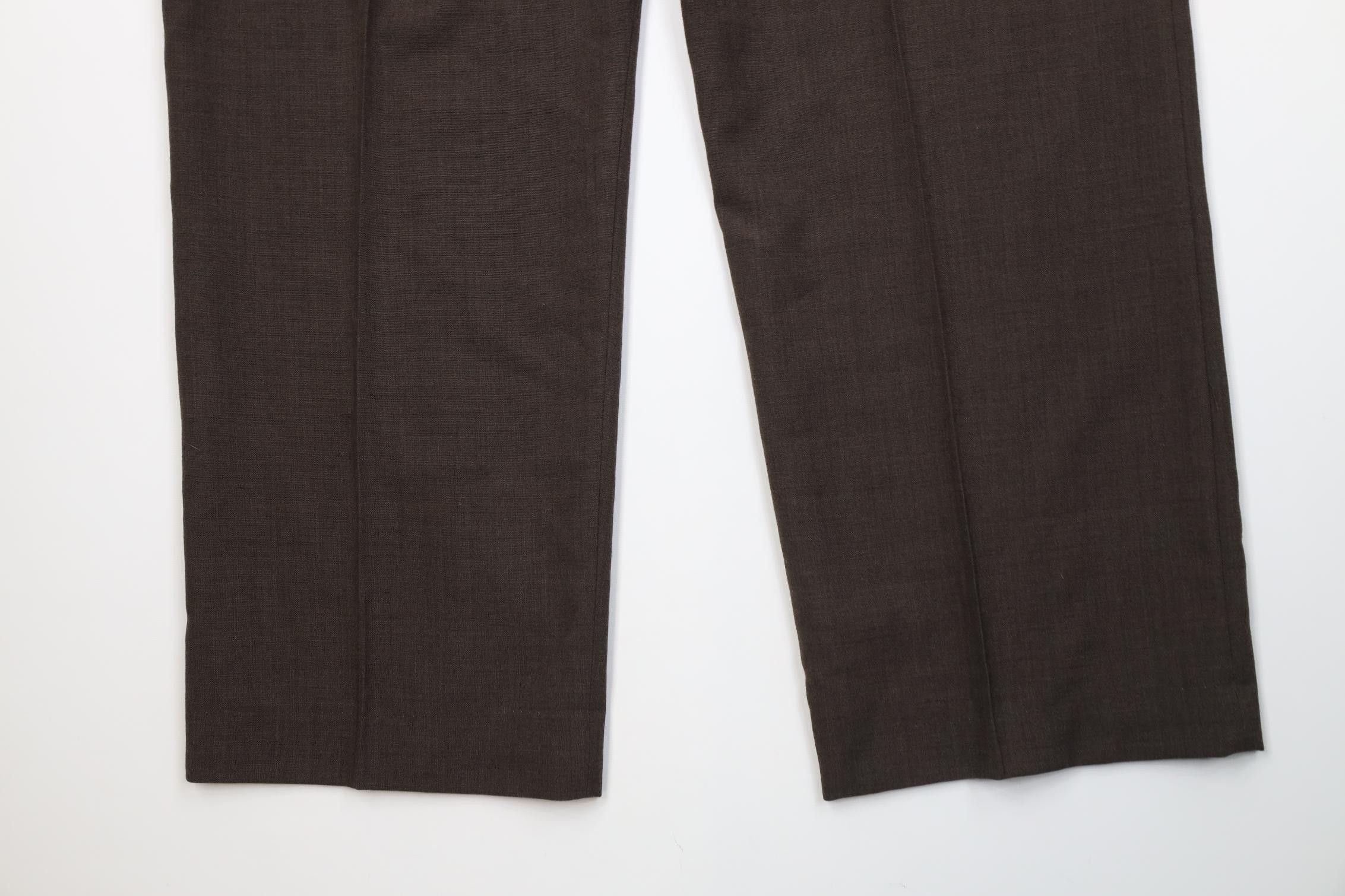 Vintage Vintage 70s Streetwear Knit Wide Leg Chino Pants Brown Size US 44 / EU 60 - 14 Thumbnail