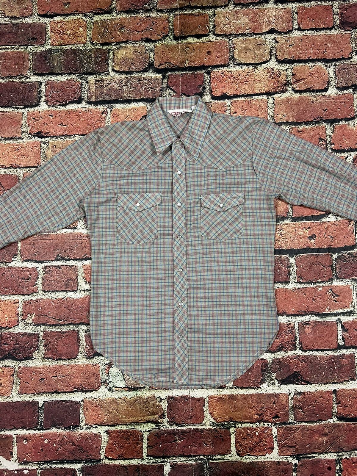 Vintage Vintage Western Button Up Pearl Snap Walthman Western Wear Size US M / EU 48-50 / 2 - 2 Thumbnail