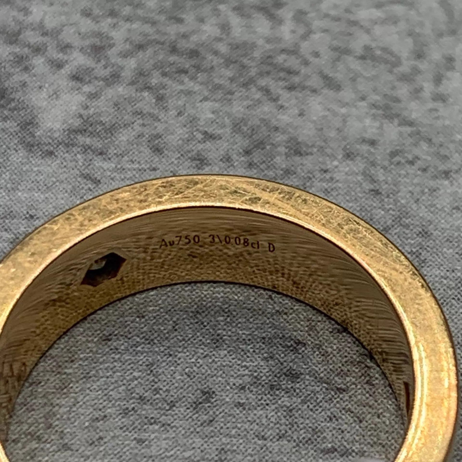 Cartier Cartier 18k Gold 3 Diamond Wide Ring Size 51 95 New Size ONE SIZE - 7 Thumbnail