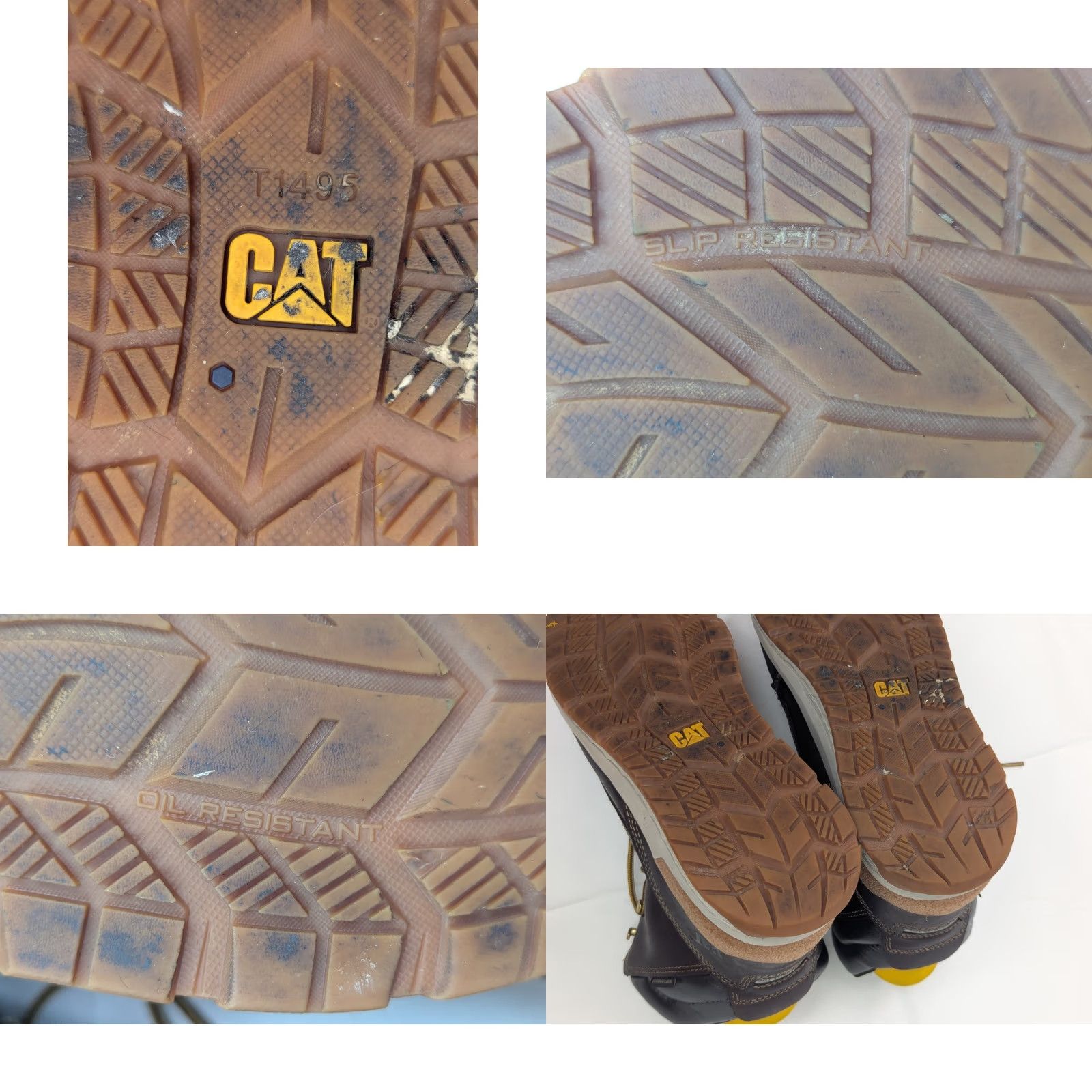 Vintage CAT Impact Waterproof Carbon Composite Toe Work Boots Mens 14 Brown Lace Up P91402 Size US 14 / EU 47 - 11 Thumbnail