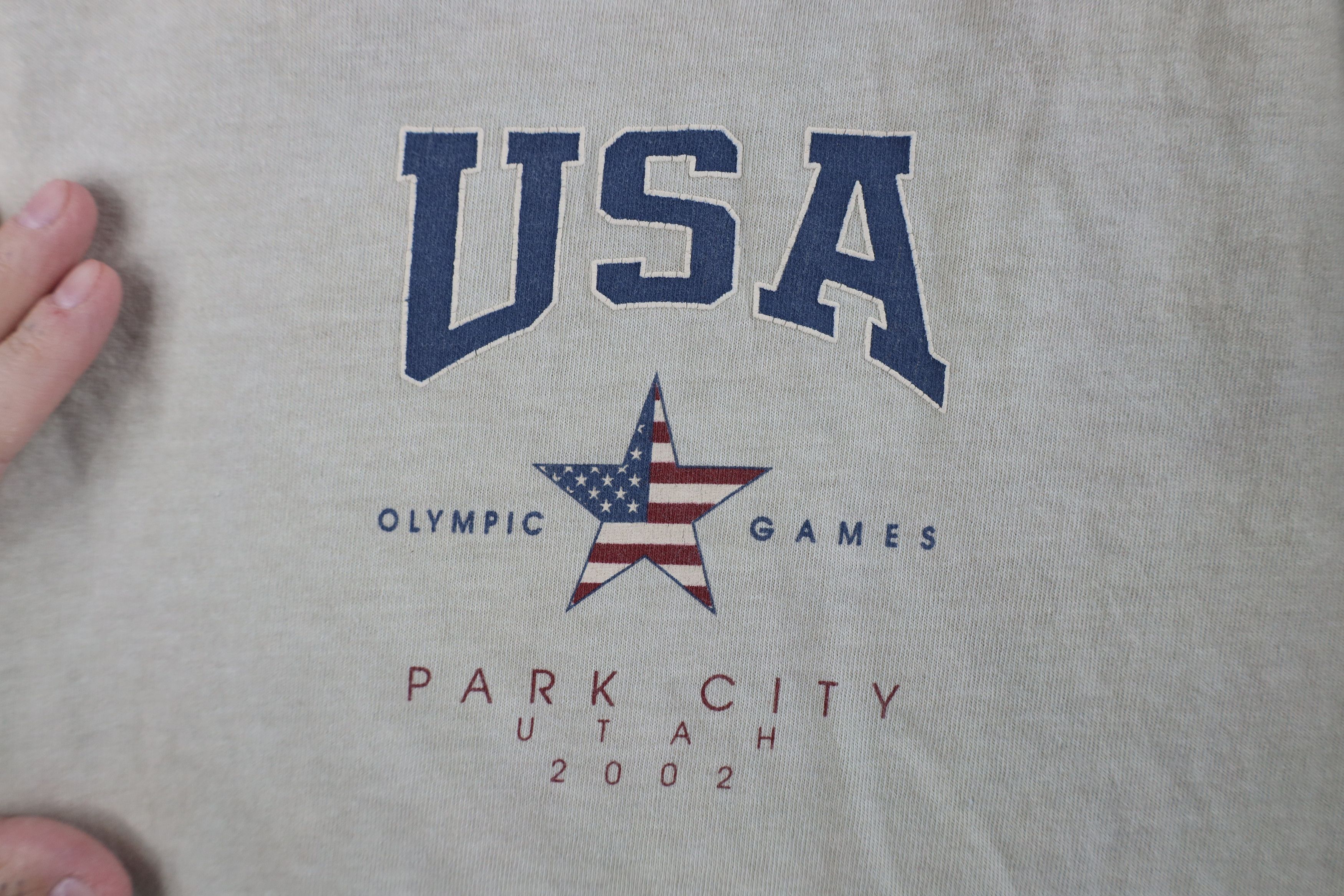 Vintage Vintage Winter Olympics Park City Utah T-Shirt Beige USA Size US L / EU 52-54 / 3 - 4 Thumbnail