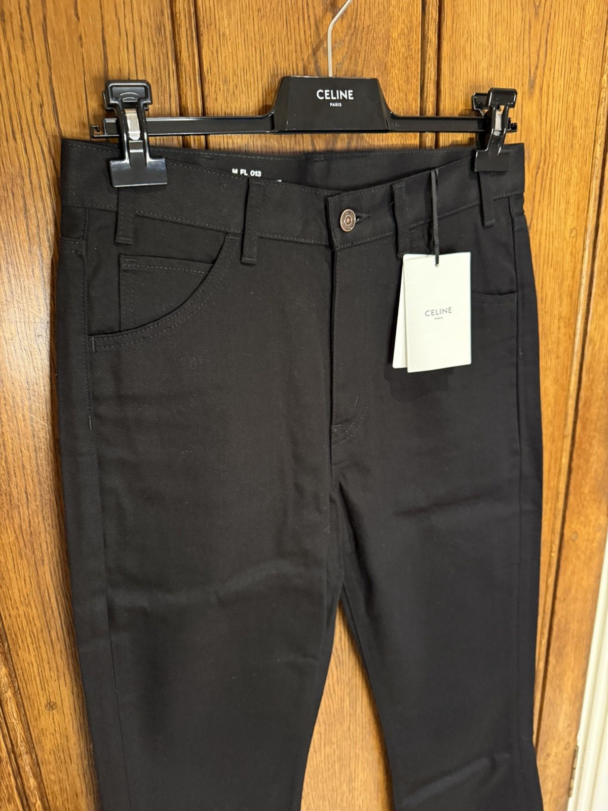 Celine Holy Grail FW21 Celine raw hem flared dylan black jeans 30 Size US 30 / EU 46 - 11 Thumbnail
