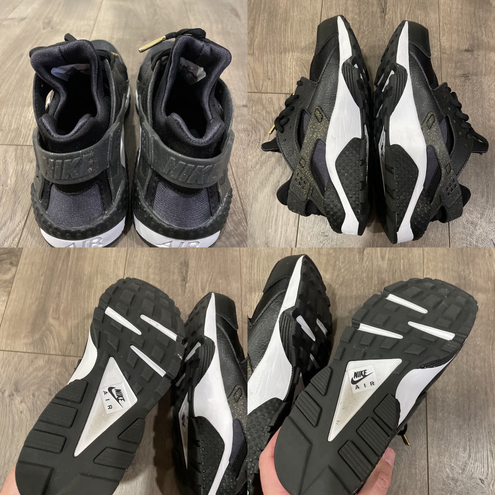 Nike VINTAGE Nike Air Trainer Huarache Sneaker 845317-008 Sail Size 8 Women’s Bowing/Football Theme Mens Womens Size US 8 / IT 38 - 8 Thumbnail