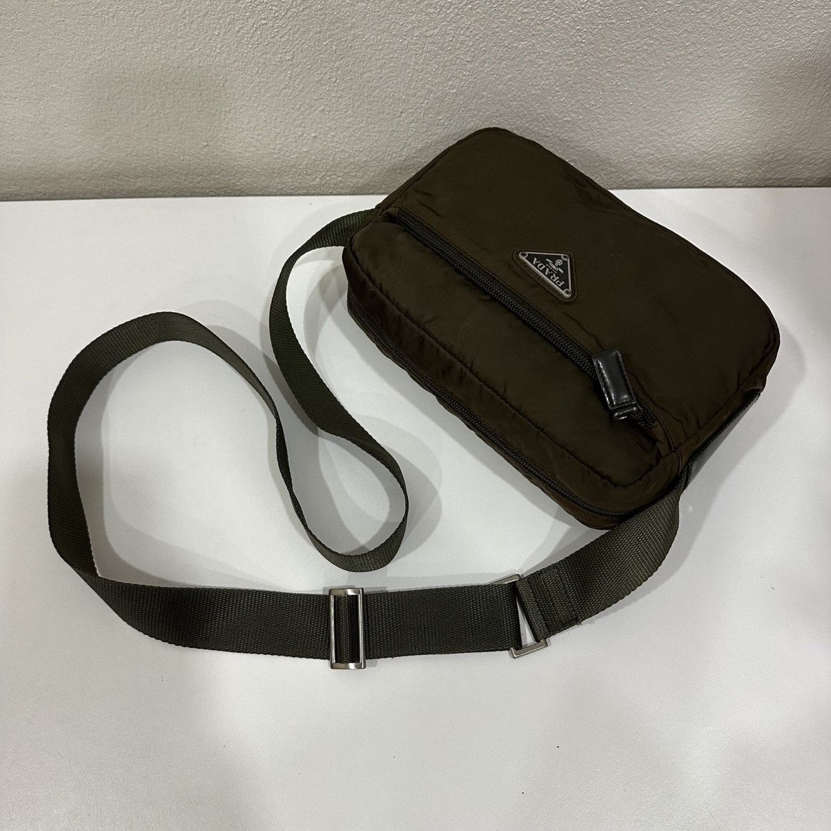 Prada ‼️LASTDROP‼️ PRADA NYLON KHAKI CROSSBODY SHOULDER BAG Size ONE SIZE - 4 Thumbnail