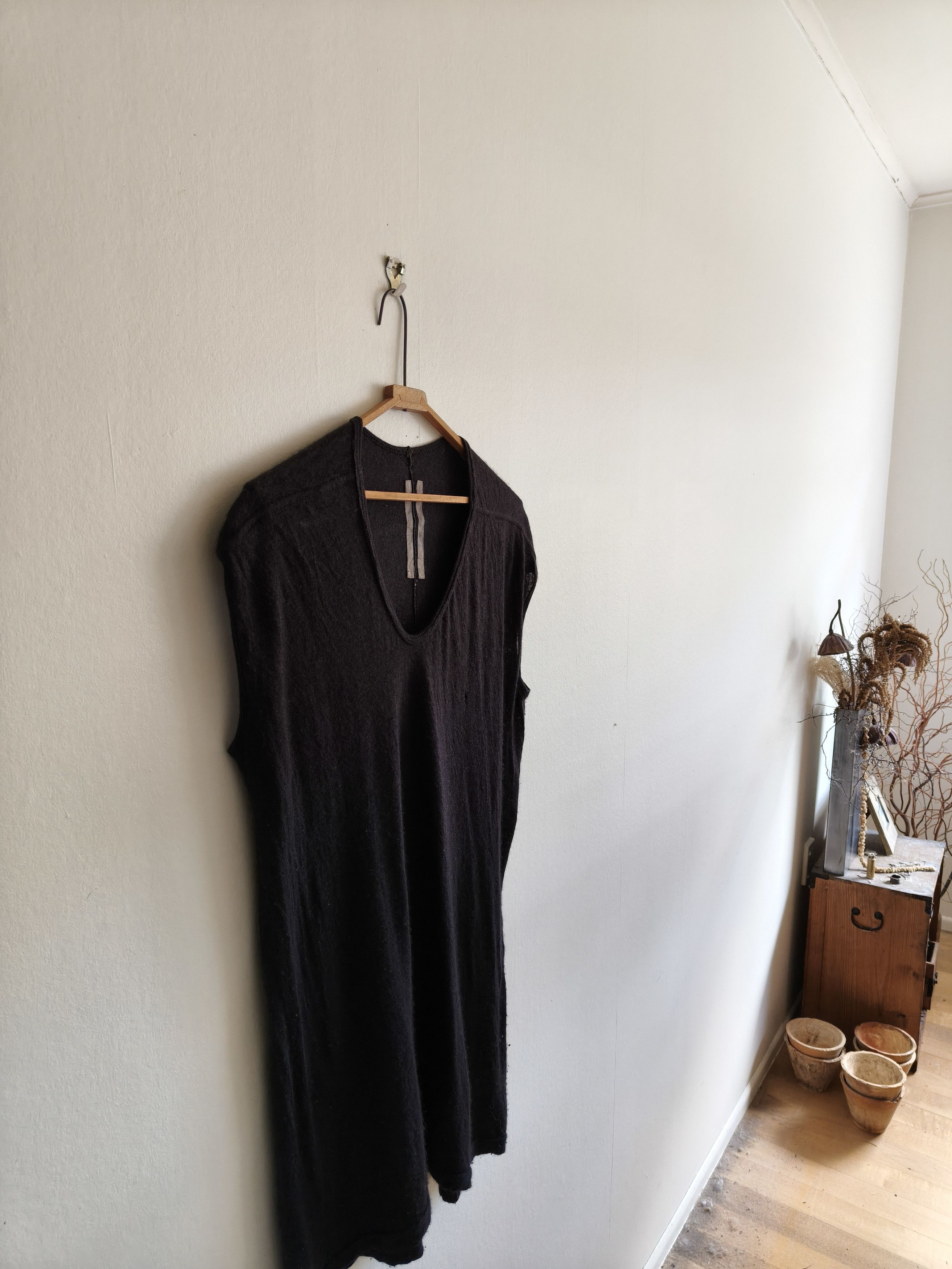 Pre-owned Rick Owens Cashmere Black Sleeveless Tee