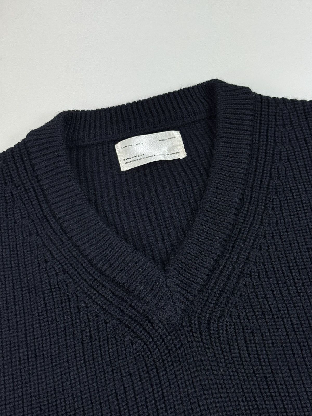 Zara Zara Origin Wool Vest Sweater Navy Knit Old Money Casual Size US M / EU 48-50 / 2 - 7 Thumbnail