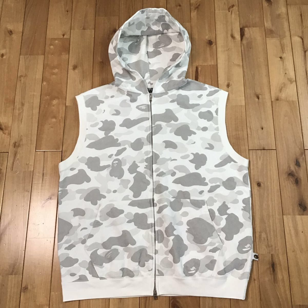 Bape × Nigo BAPE Sweat zip hoodie vest White camo a bathing ape NIGO Size US XL / EU 56 / 4 - 1 Thumbnail