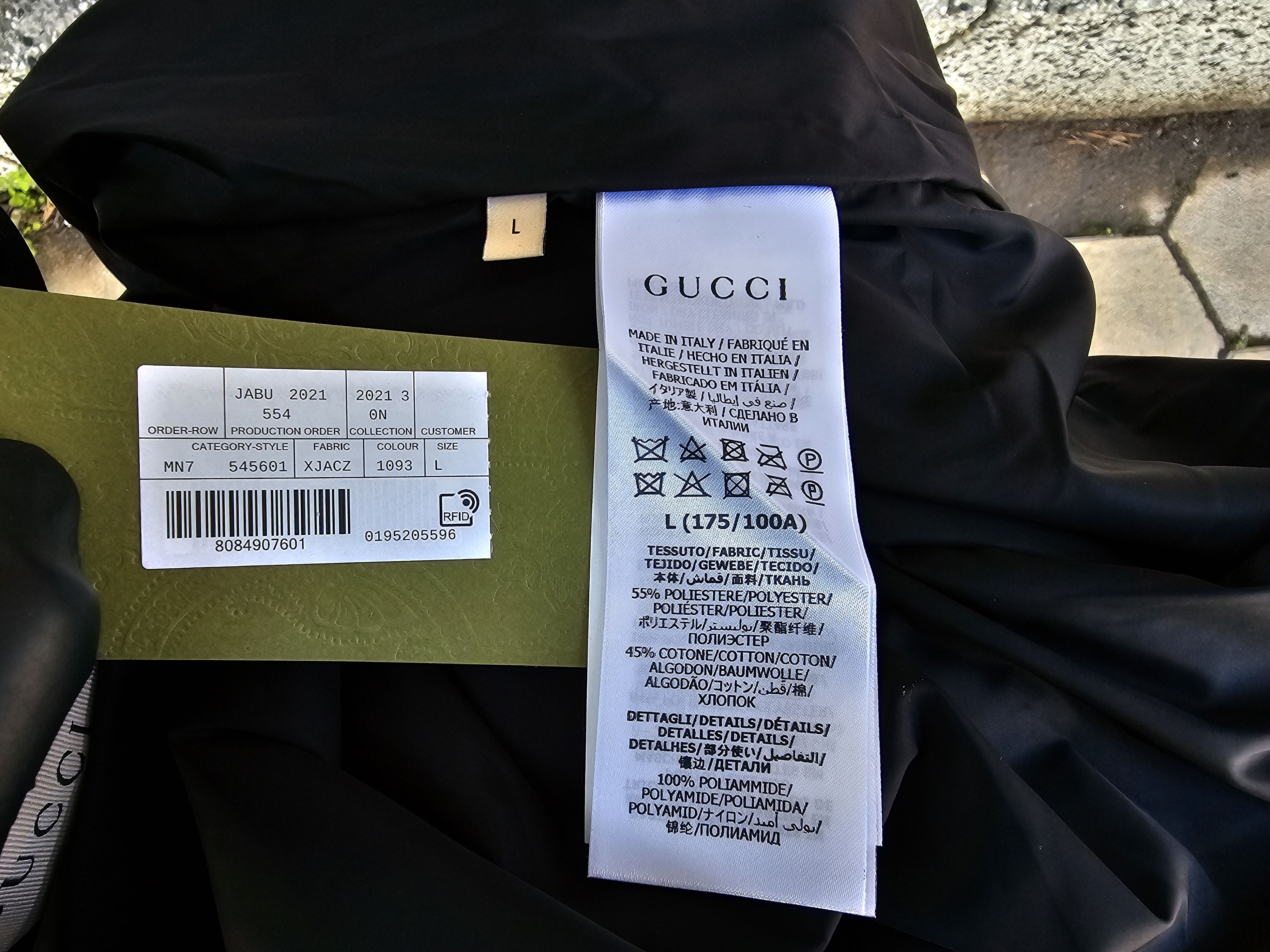 Gucci $1650 Gucci GG Paneled Logo Men's Technical Jersey Jacket Size US L / EU 52-54 / 3 - 18 Thumbnail
