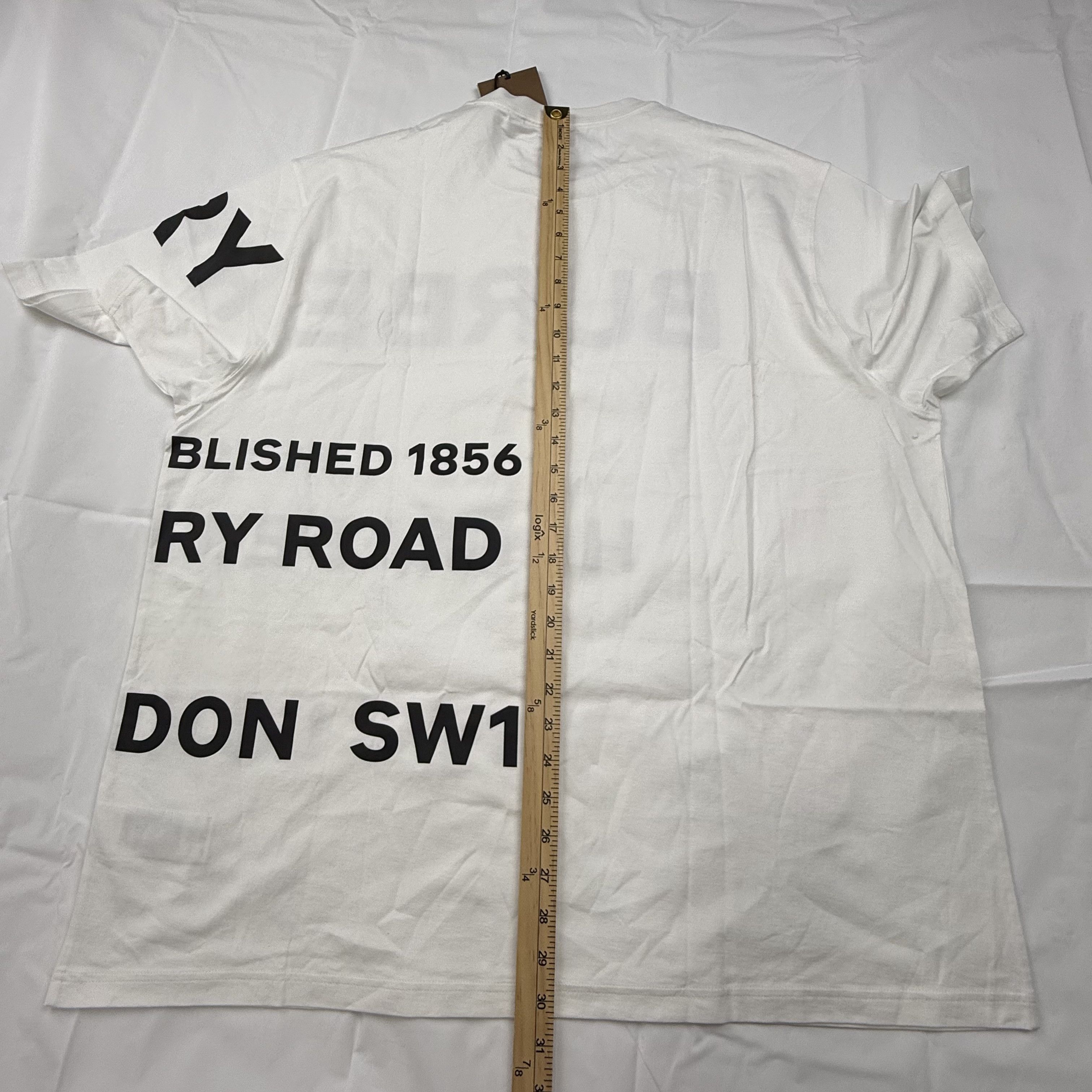 Burberry Burberry Ellison Horseferry Print White Cotton T-Shirt XXL Size US XXL / EU 58 / 5 - 10 Thumbnail
