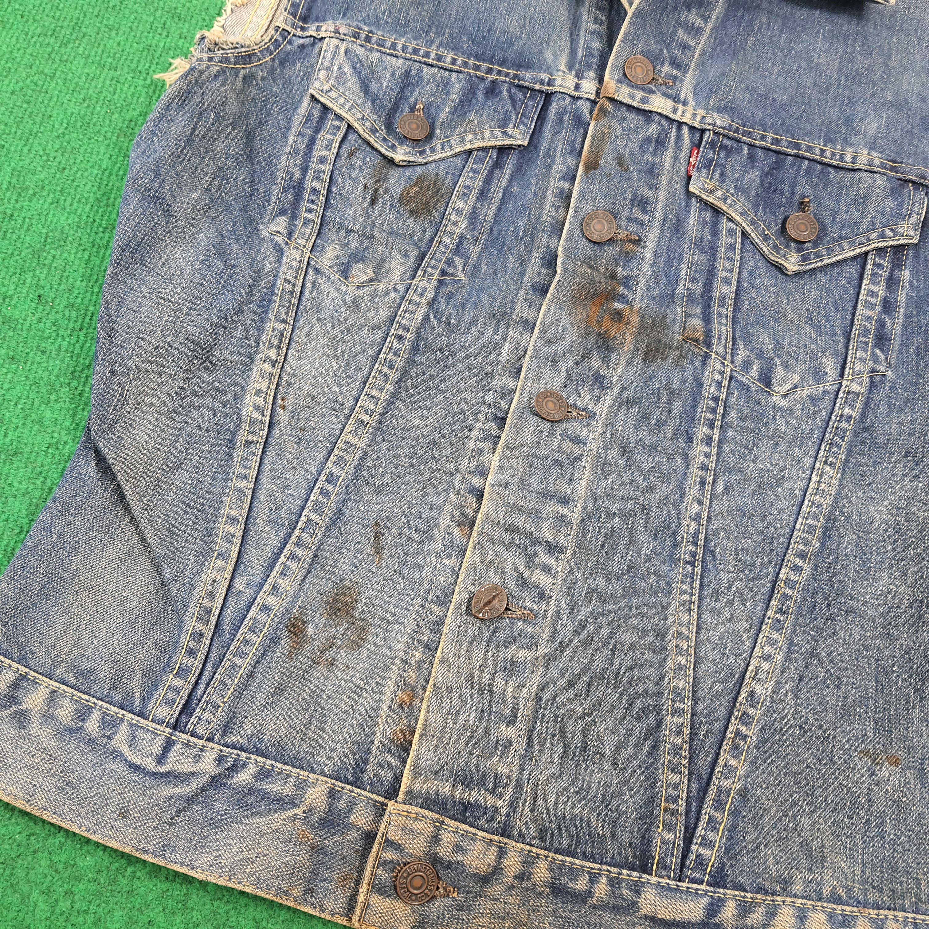 Levi's × Vintage Vintage Levi's Art Denim Vest Jacket Size US S / EU 44-46 / 1 - 8 Thumbnail