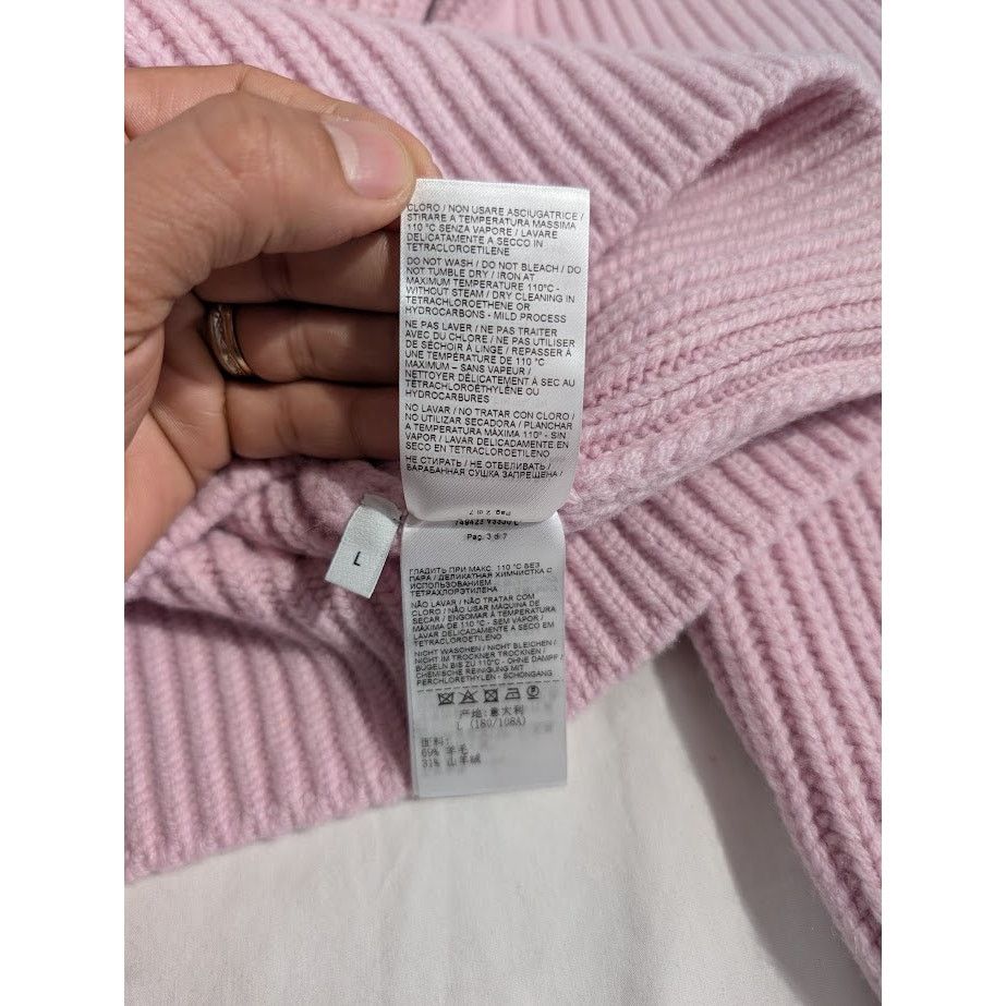 Bottega Veneta o1rshd1 English Rib Sweater Knit in Camelia L Size US L / EU 52-54 / 3 - 13 Thumbnail