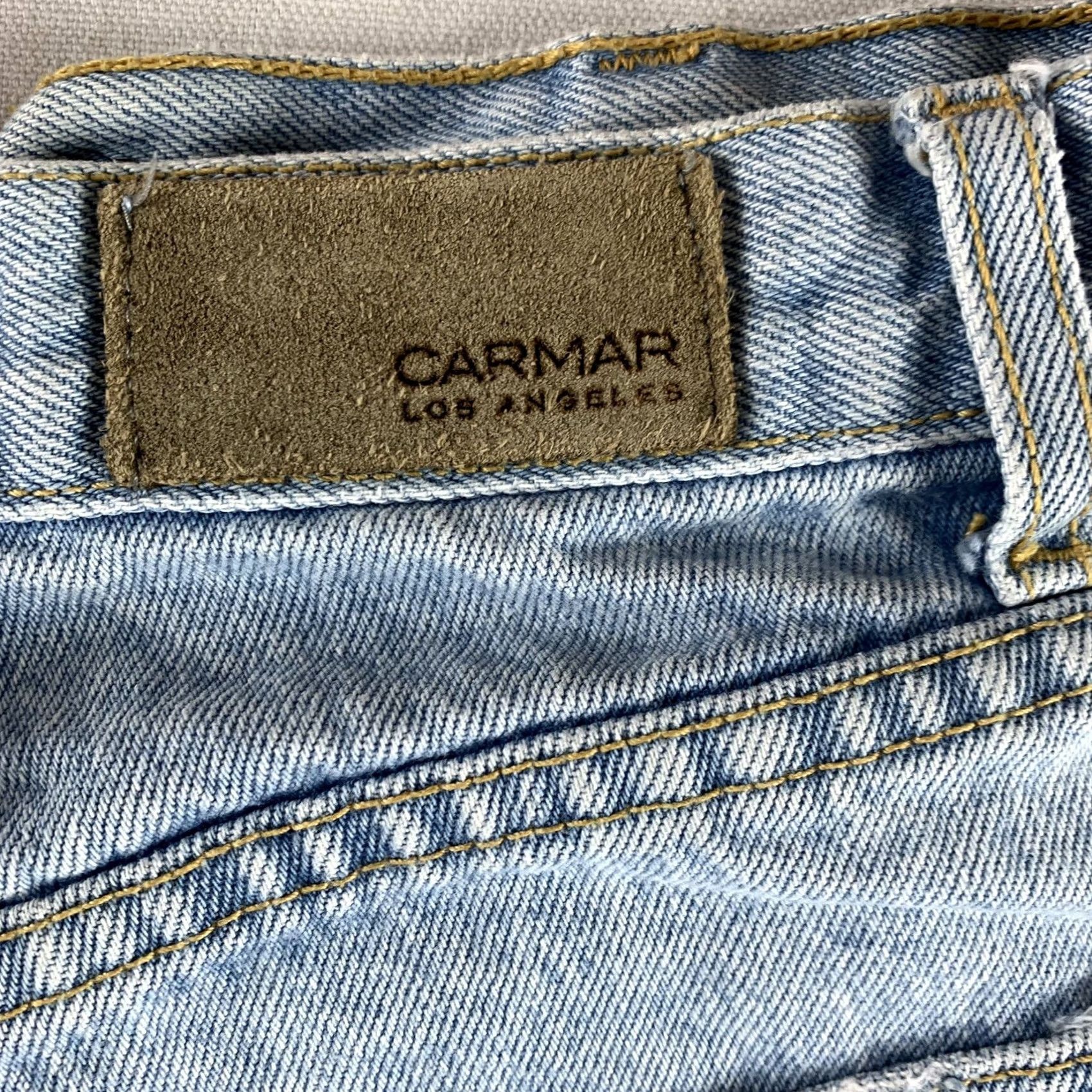 Denime CARMAR LOS ANGELES BLUE DENIM SHORTS D46 5287 WOMENS SIZE 24 24"W 12"L - Womens - Short - 24 - Blue - Denim - 100% Cotton Size 42" / US 20 - 5 Thumbnail